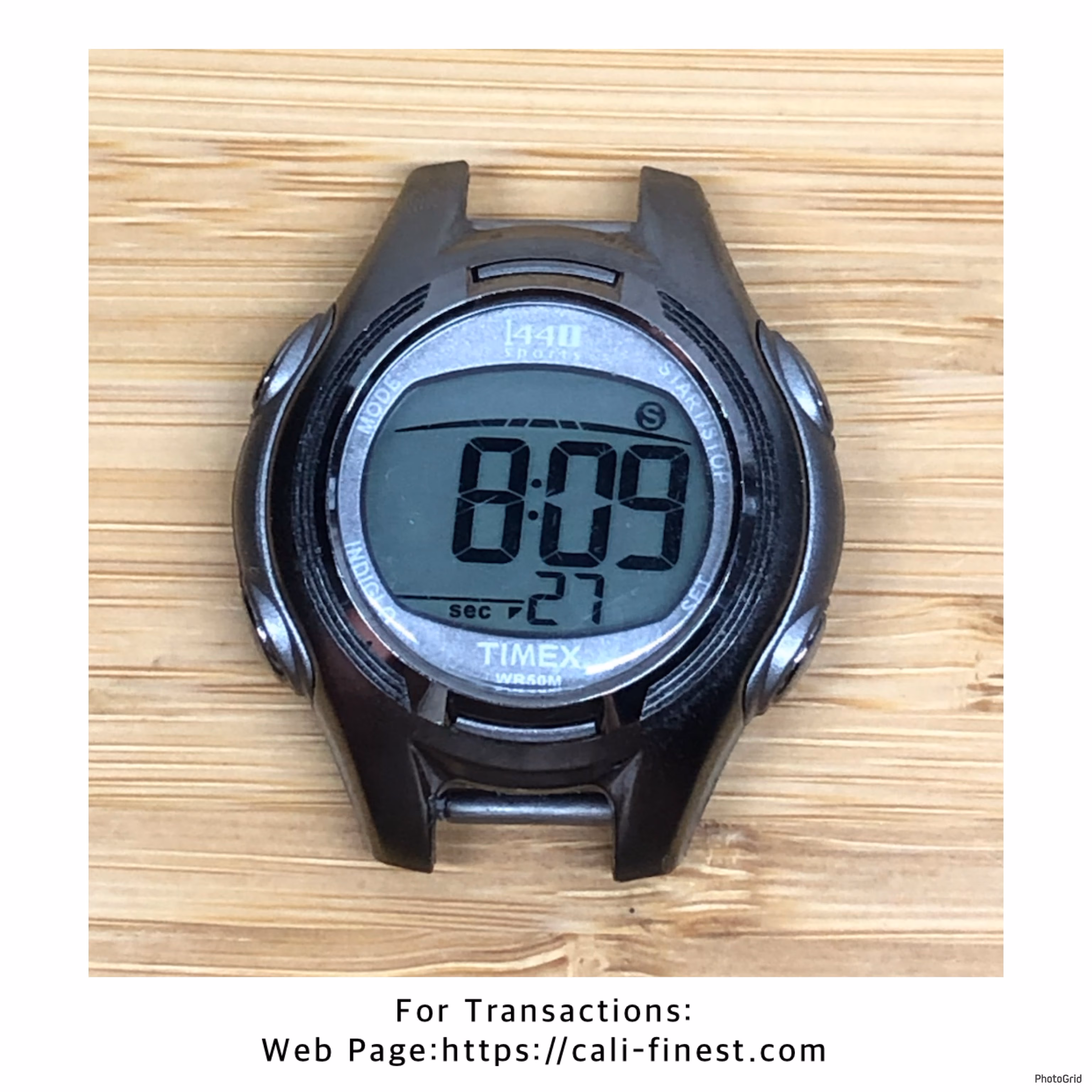 1440 Sports TIMEX WR 50mm Watch 