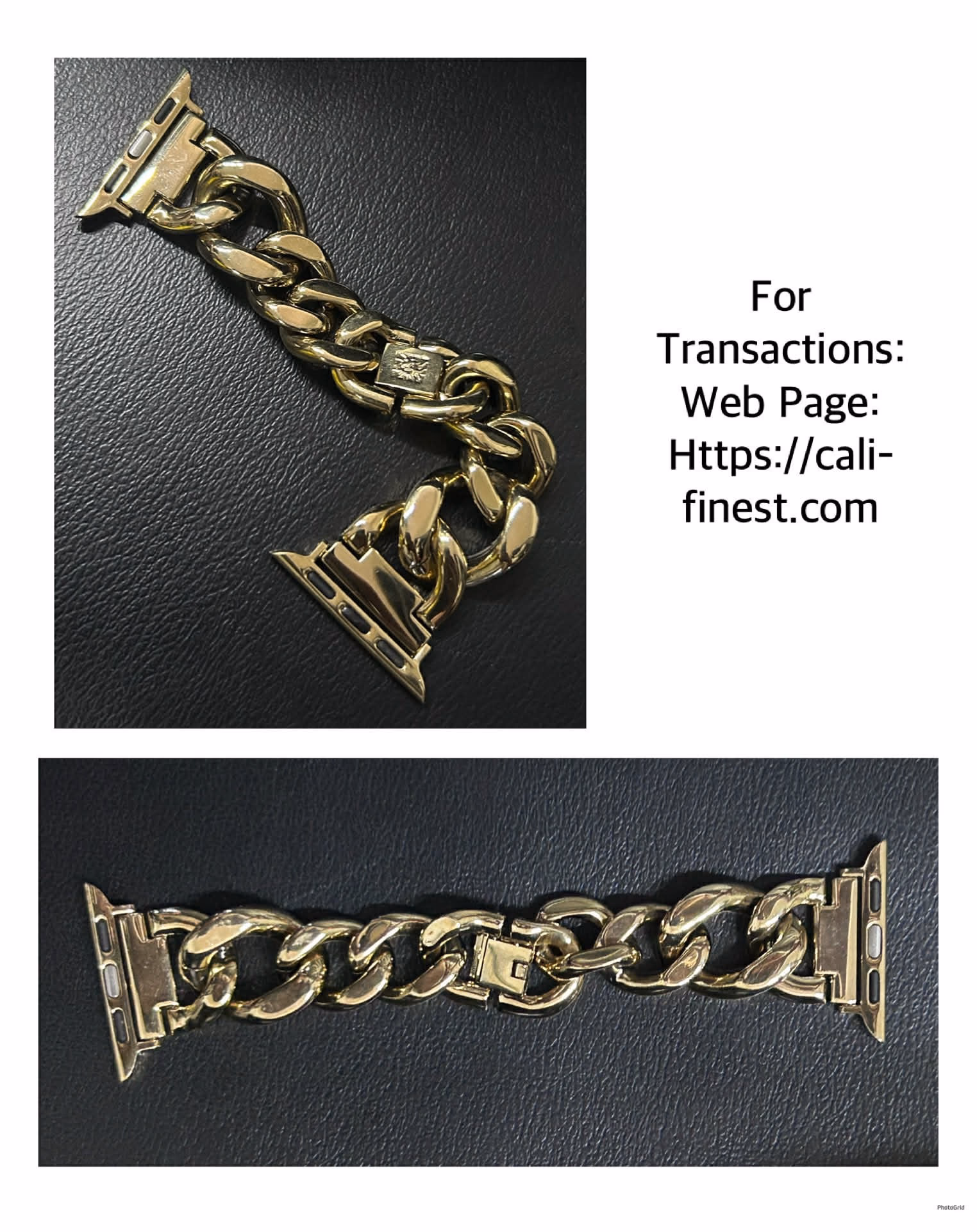 Apple Watch Anne Klein Gold Chain link Bracelet 