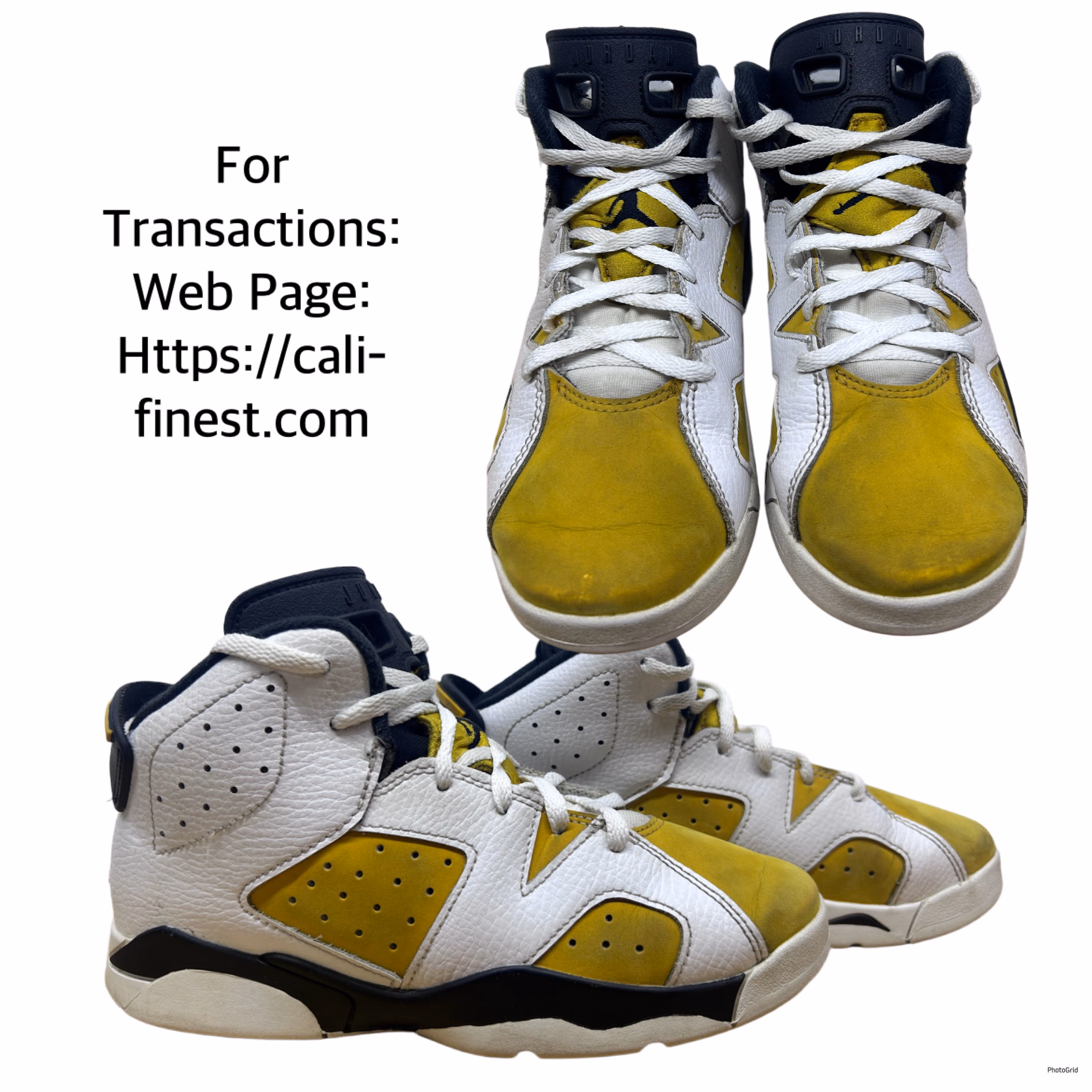 Jordan 6 Retro (PS) Little Kid’s Shoes Yellow Ochre DV3605-170  S#00220