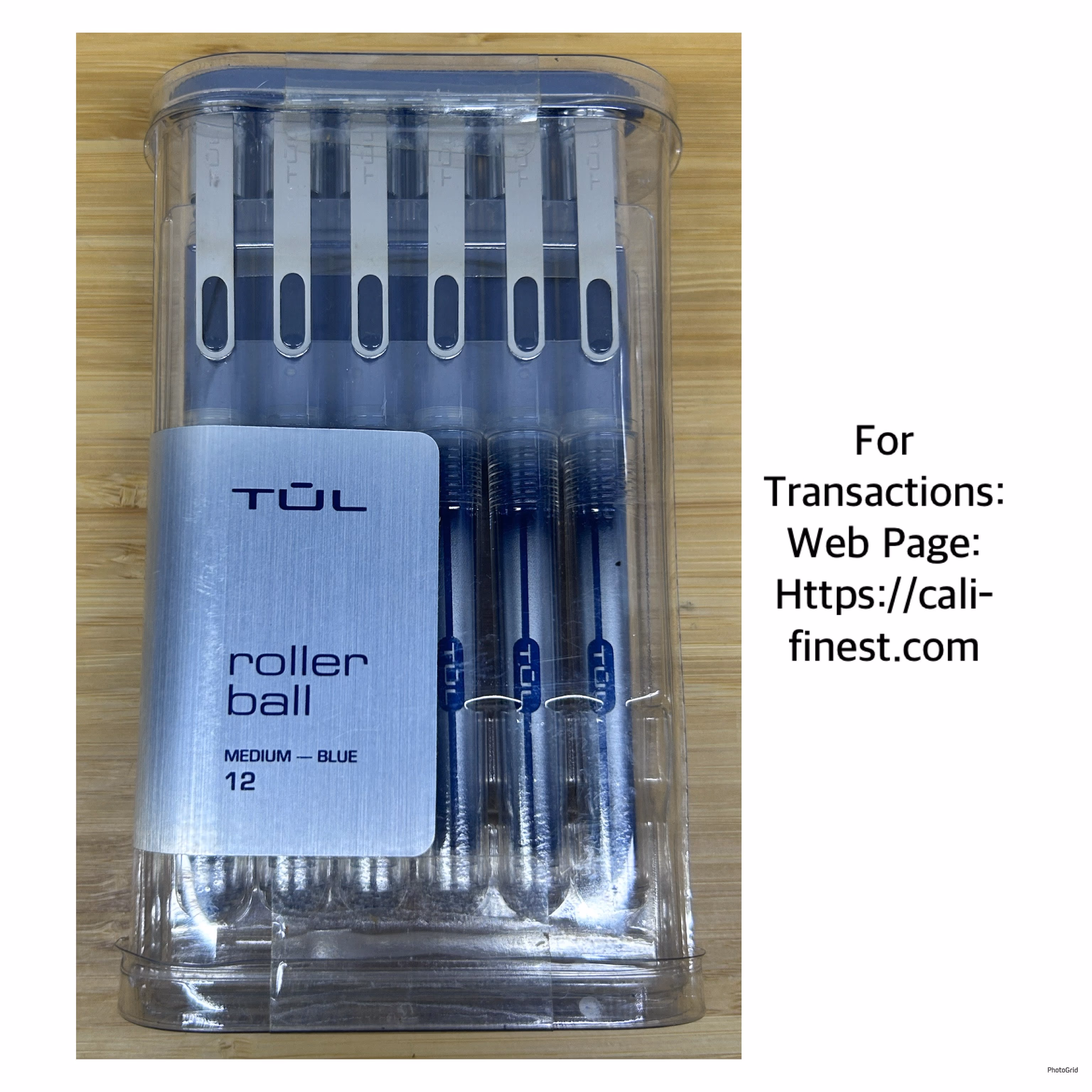 TUL Rollerball Pens, Medium Blue 10/pk  CO#0060 