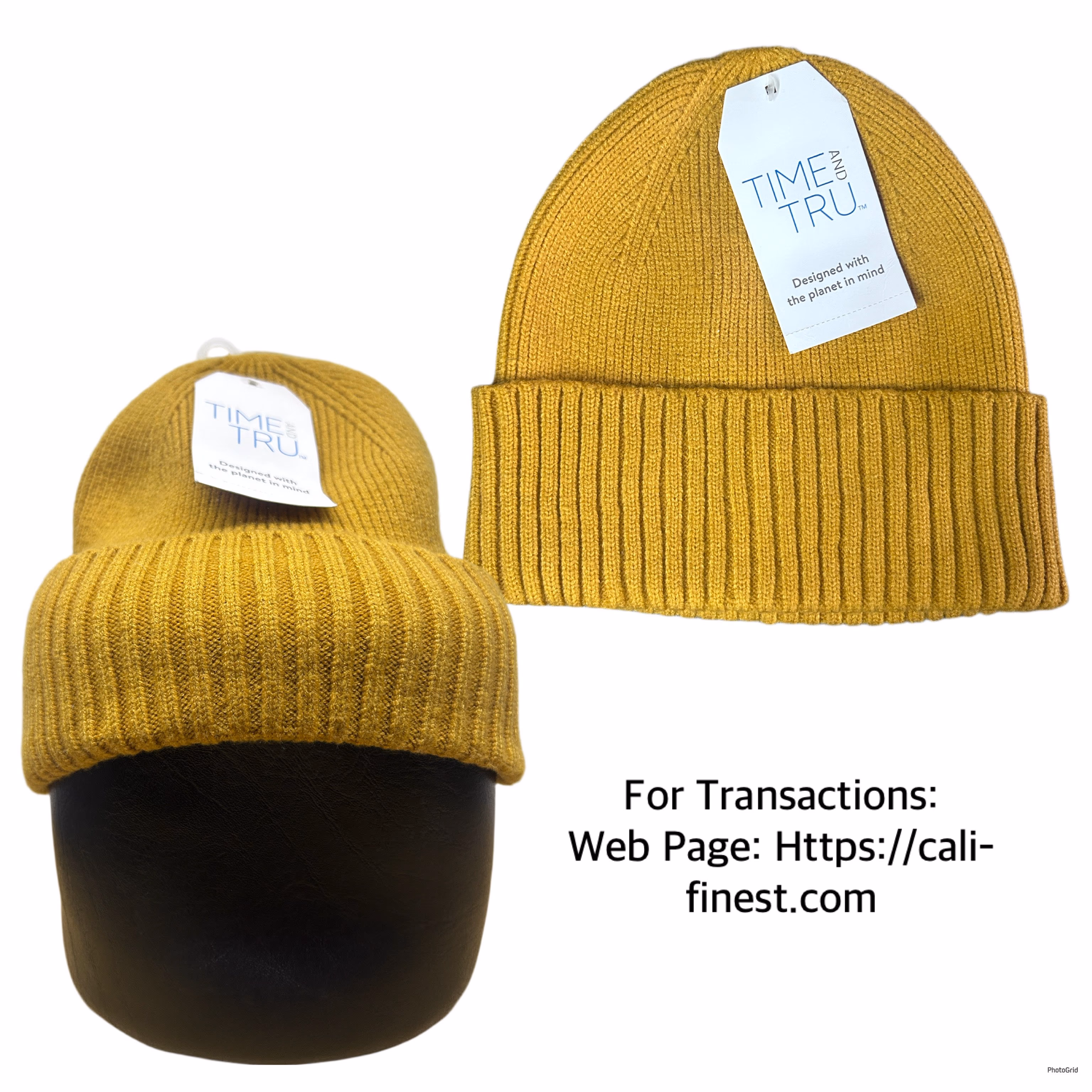 Brandnew Time and Tru Mustard knitted beanie  C#00133