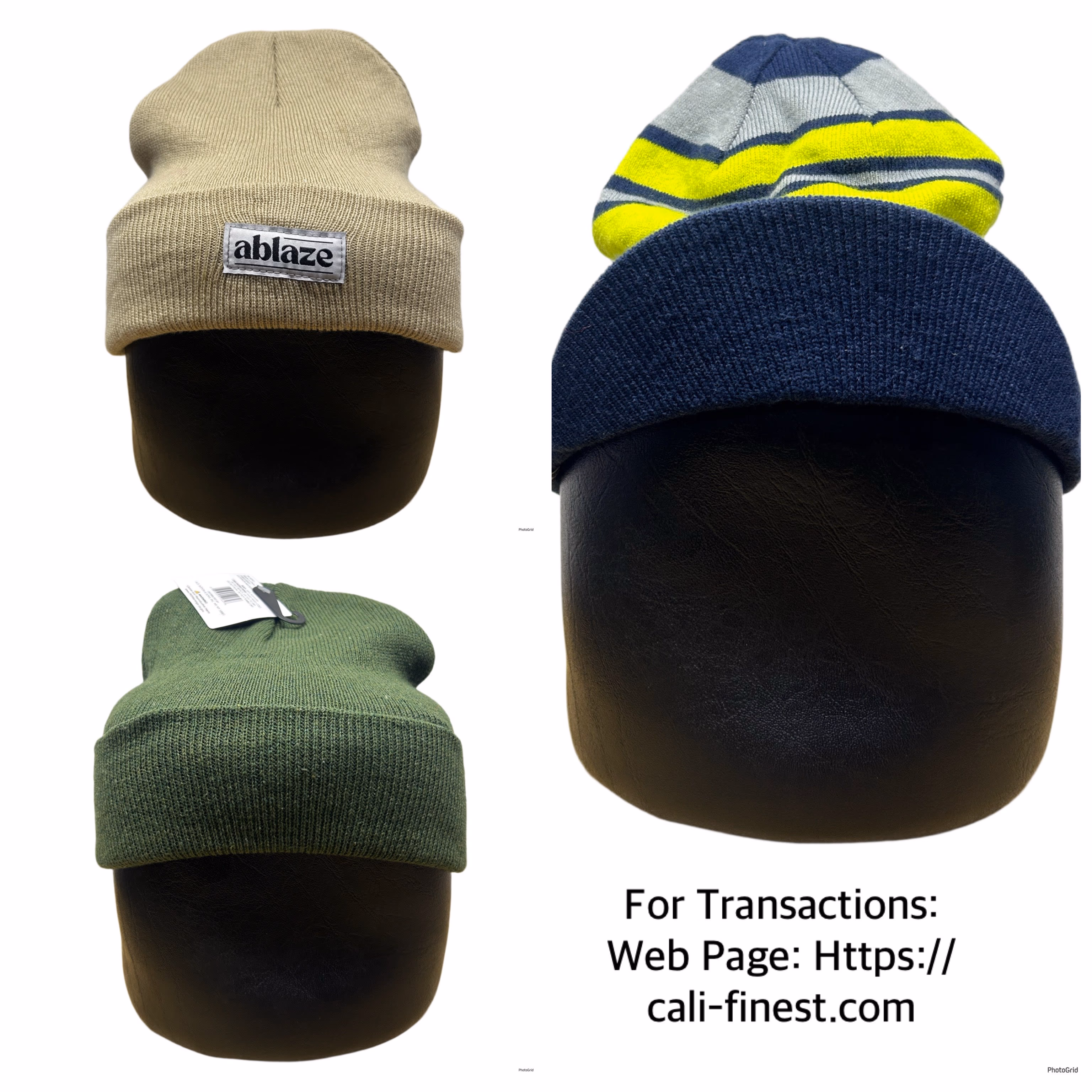 Assorted Knitted Beanie Hats 2pcs on Hand   C#00134