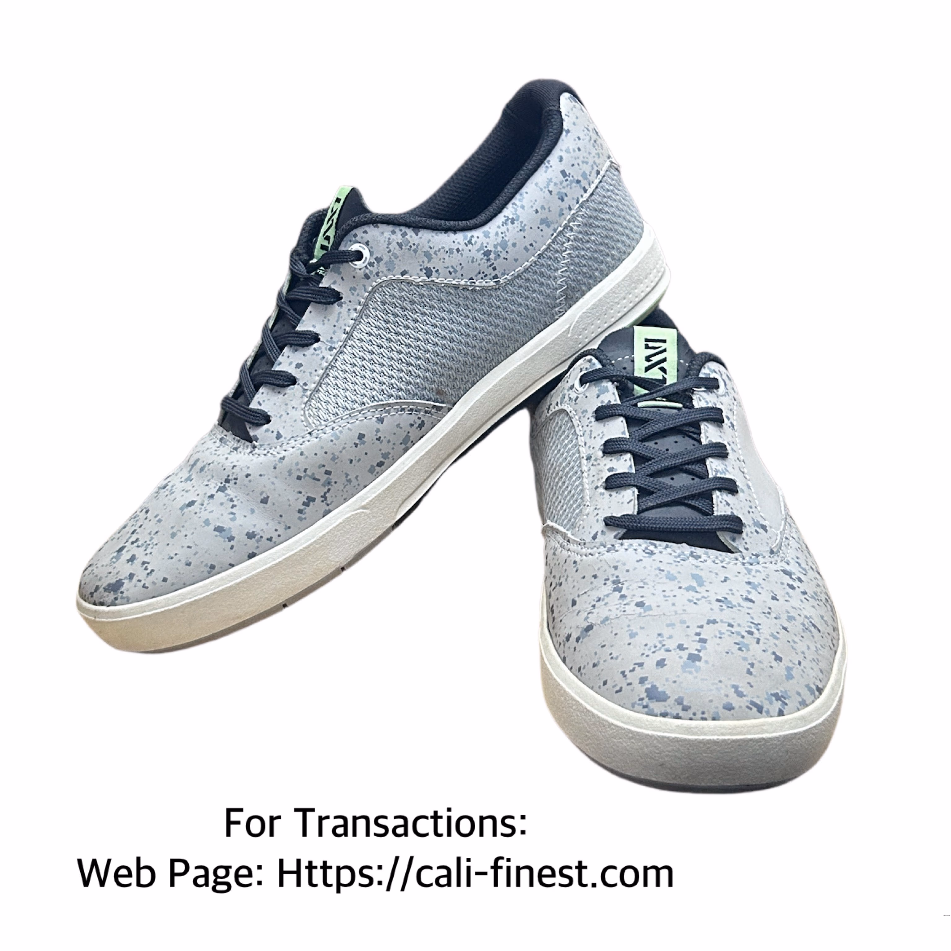 VANS LXVI  Men’s Casual Low-Top Sneaker grey speckled pattern lace up