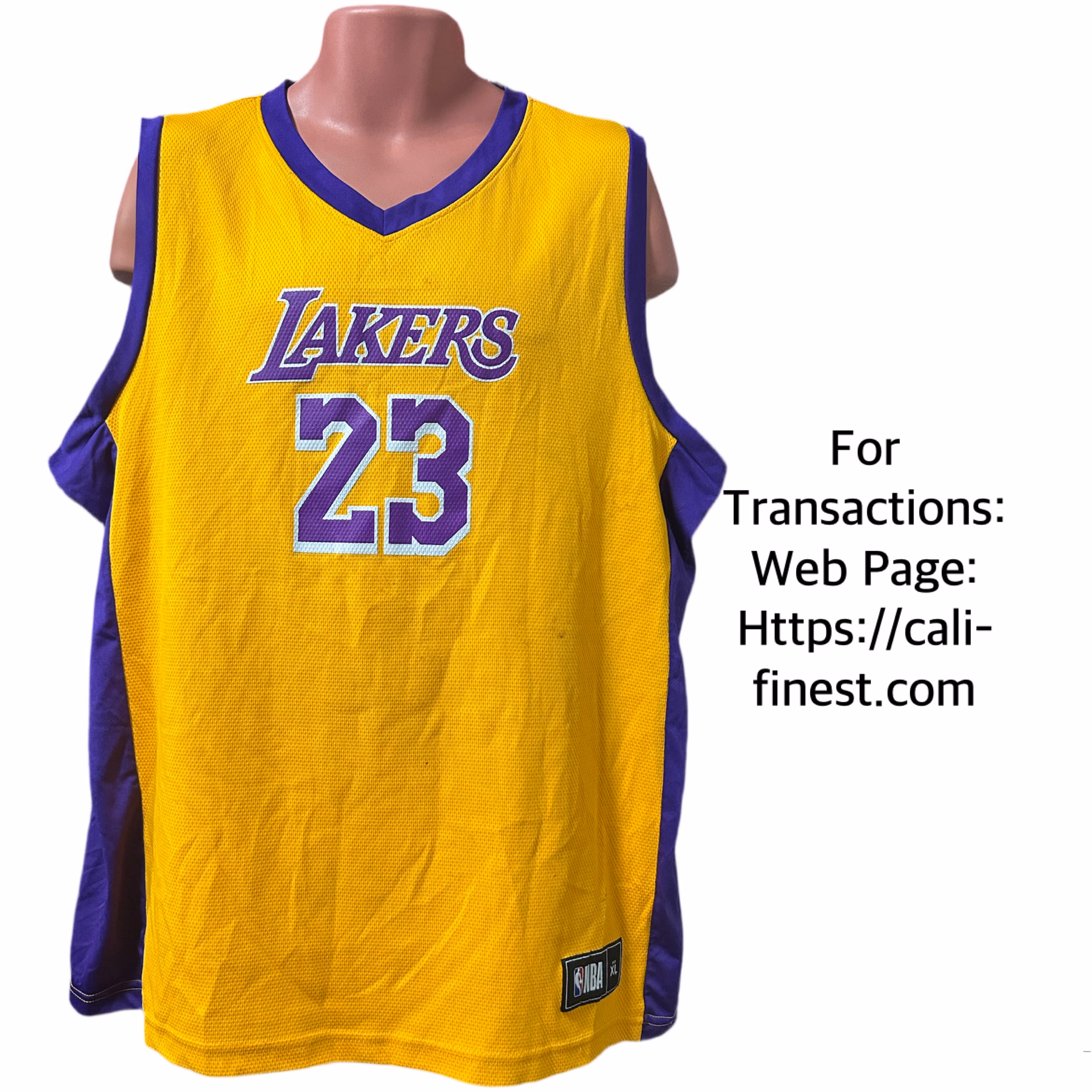 NBA Los Angeles Lakers James #23 Jersey XL  T#00157