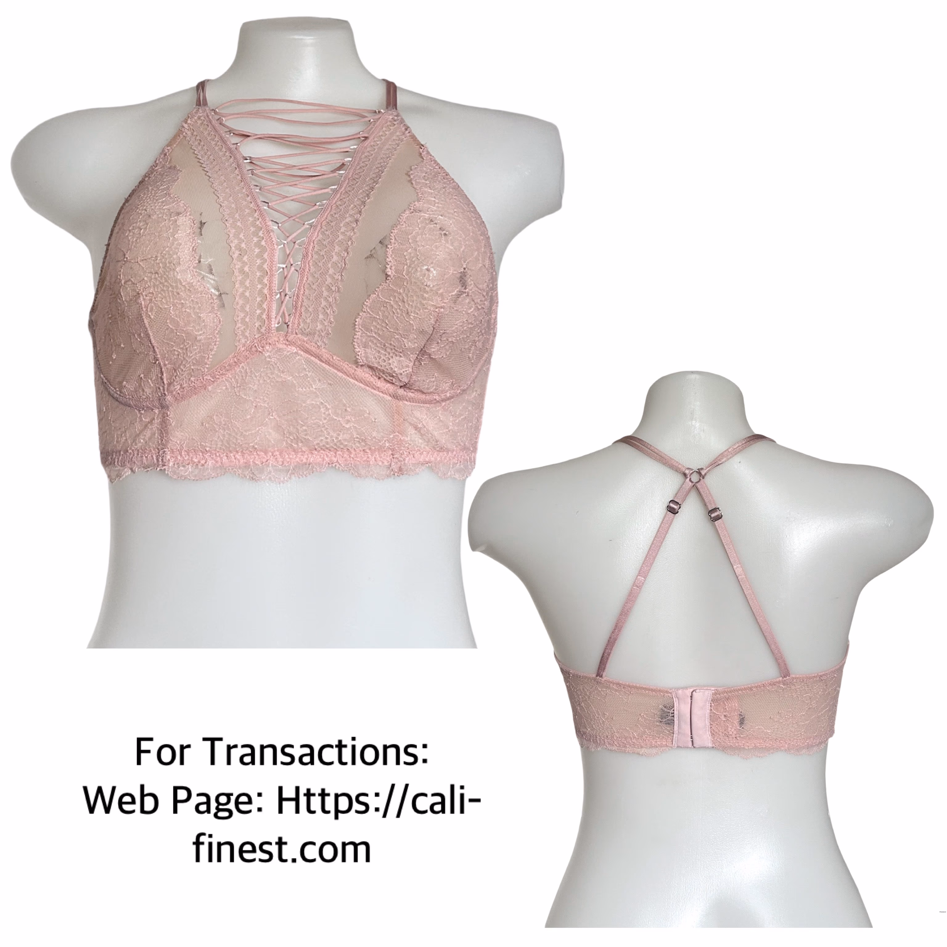 Victoria’s Secret Lace Halter Bra Size Small