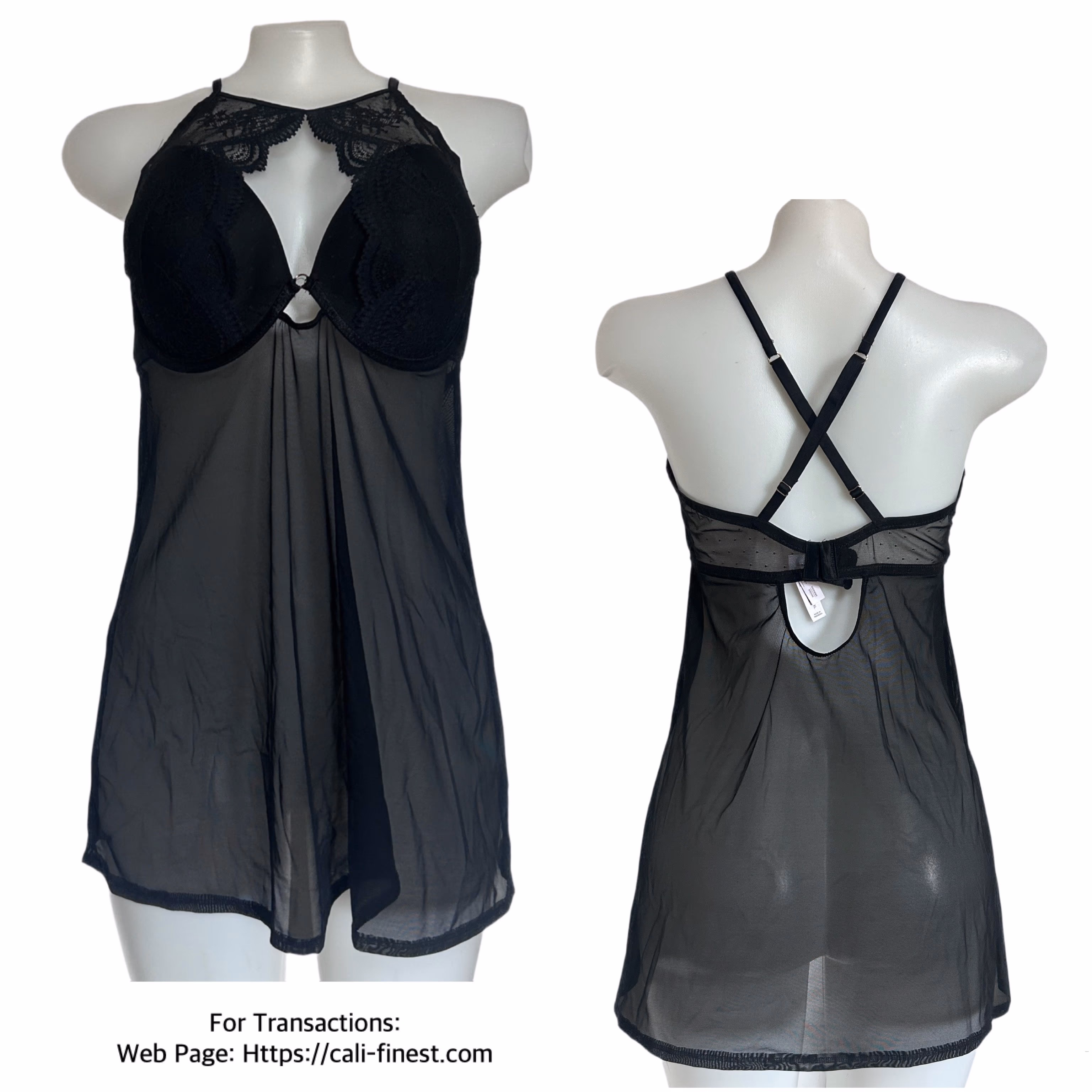 Auden Black Lingerie for Women Size XL