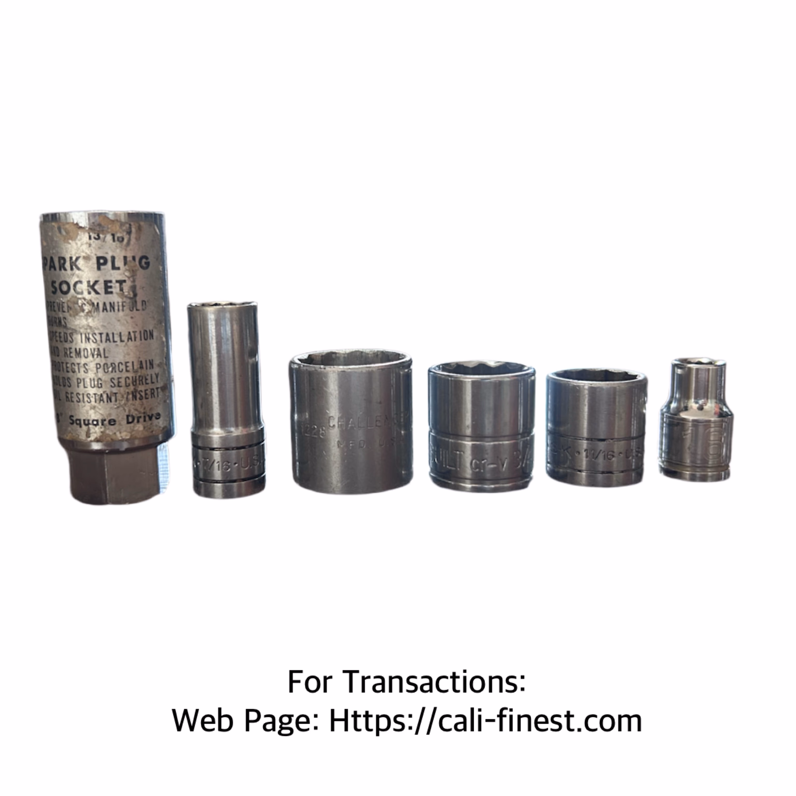 Assorted Brand 12 Point 3/8” Socket 