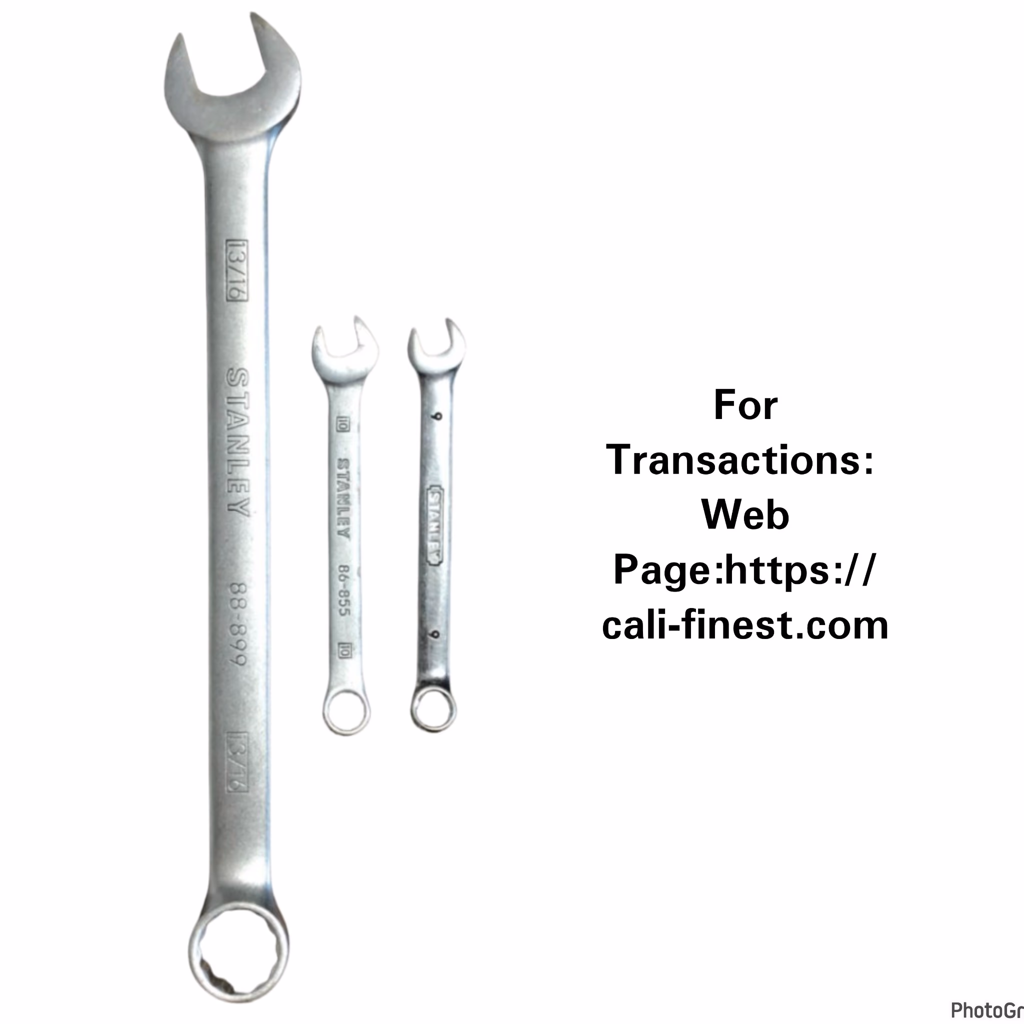 Stanley Combination Wrenches 3pcs On Hand 