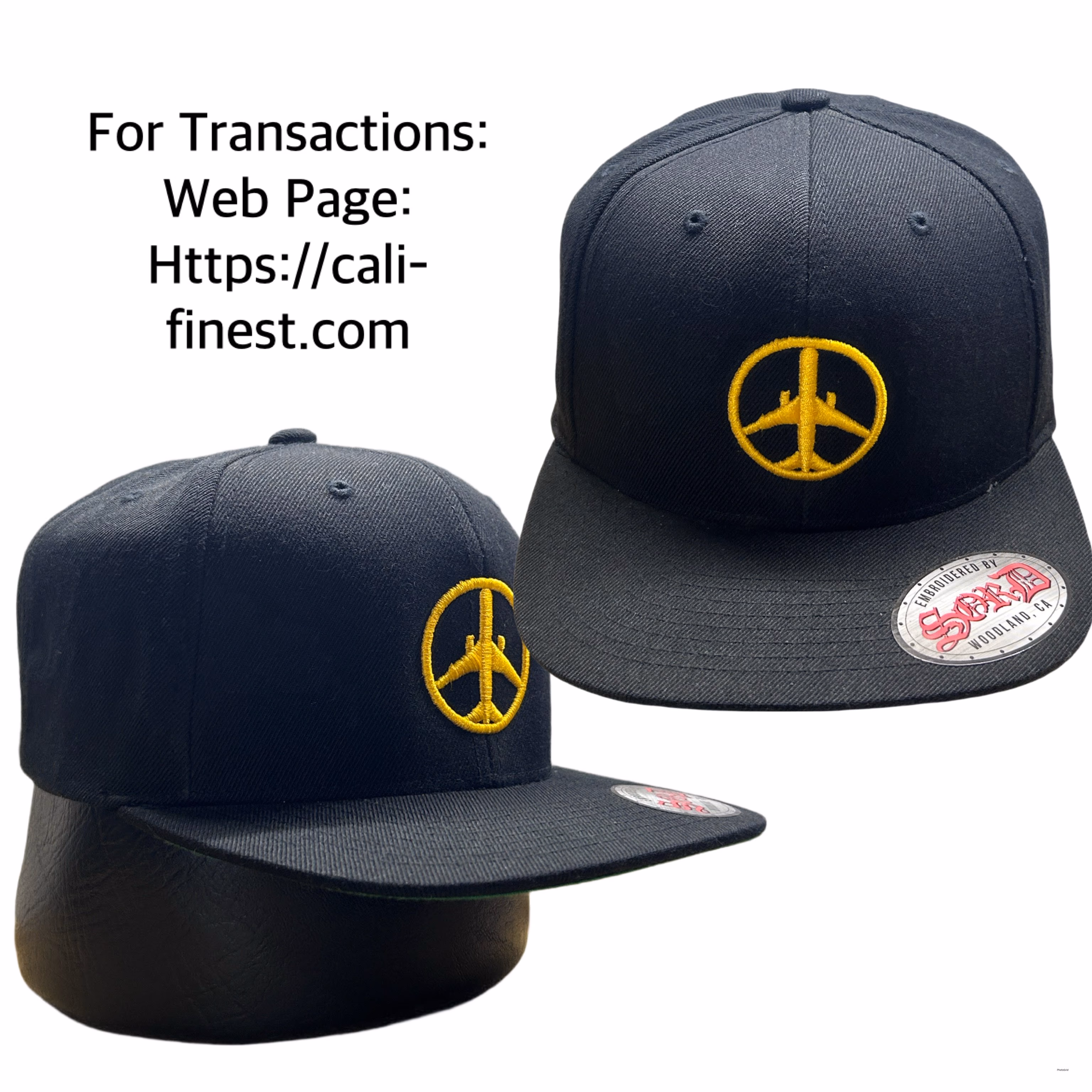 Aviator logo Embroidered by SORD Woodlands Ca  adjustable hat cap  C#00136