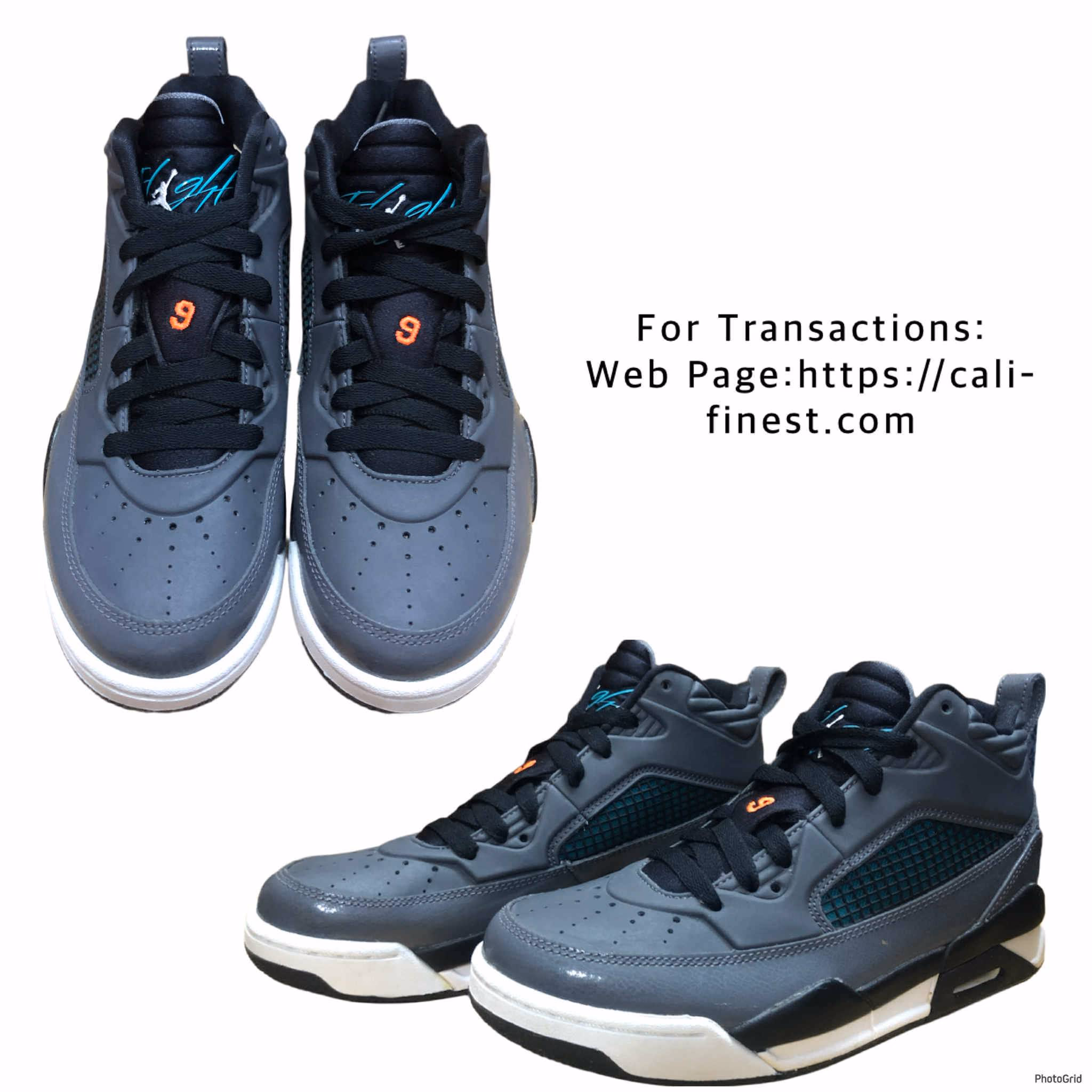 Jordan Flight Club 9-5 Dark Grey Size 4.5Y