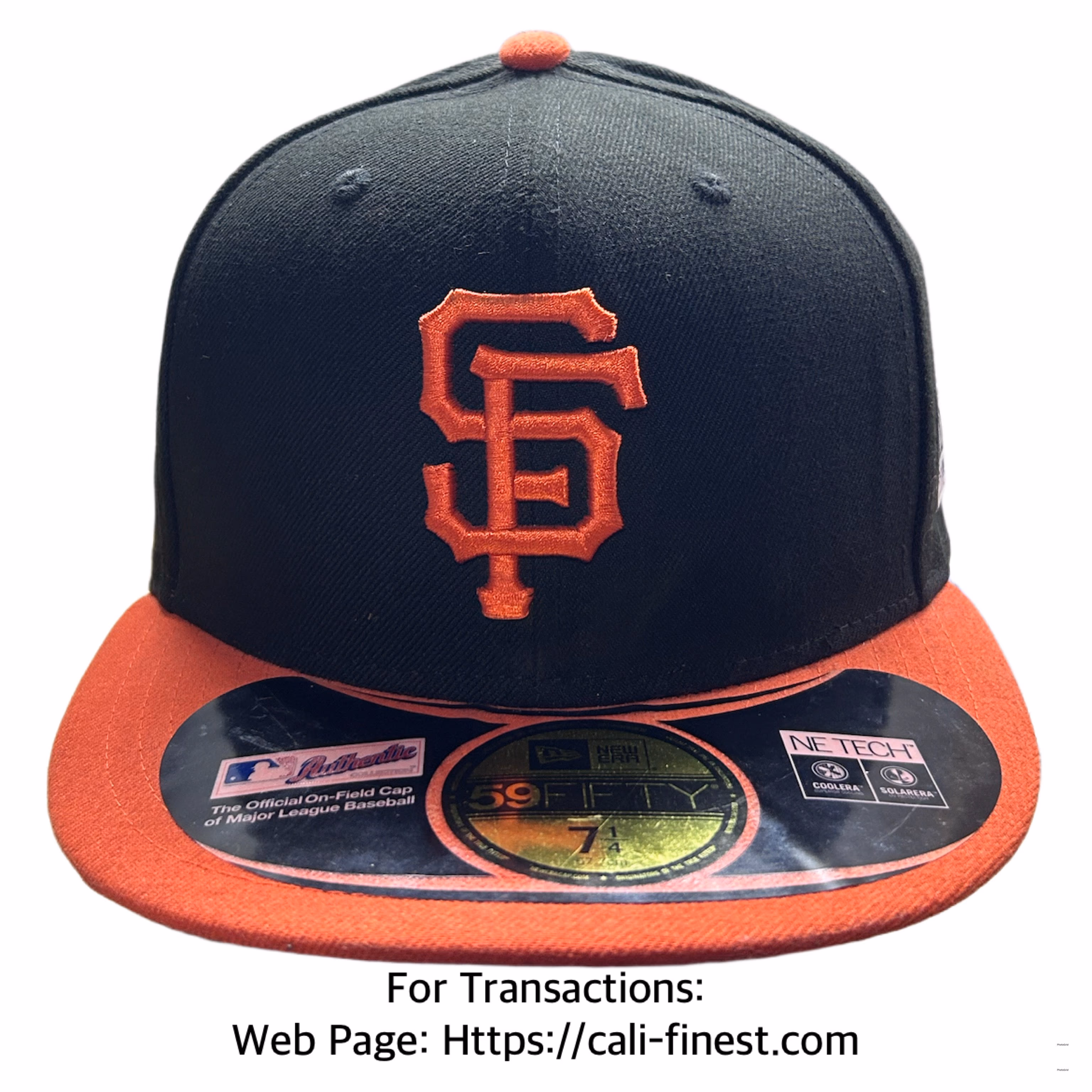 San Francisco Giants MLB Hat New Era 59Fifty 2014 Worlds Series  Size 7 1/4 Almost New Condition  C#00145
