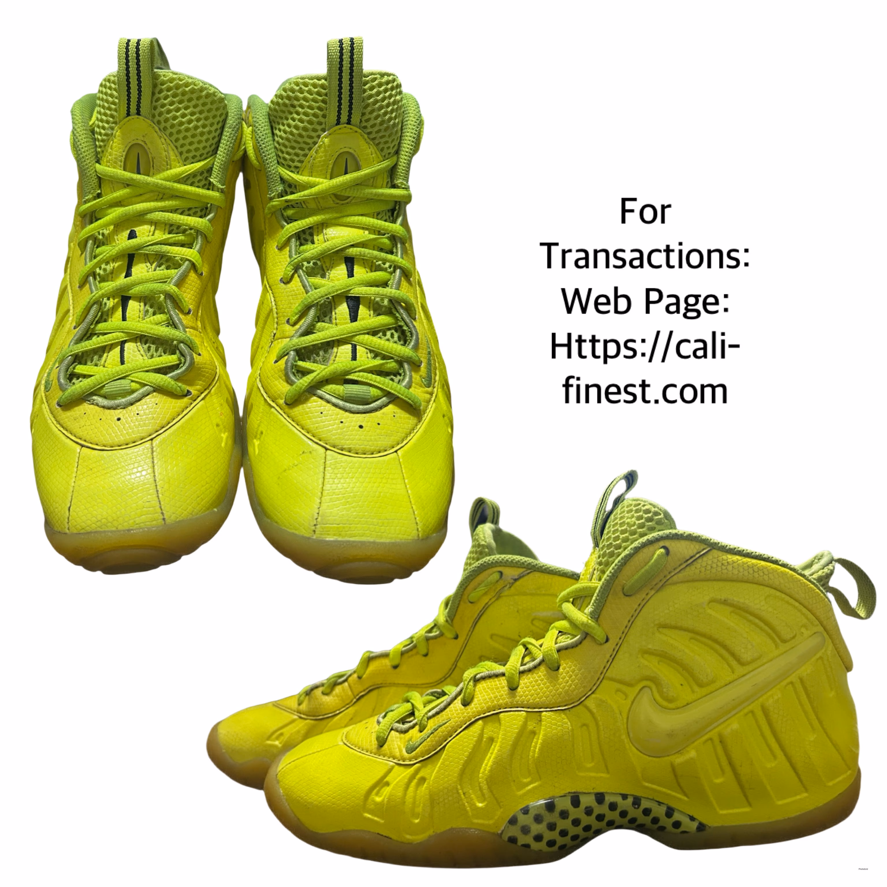 Nike Air Foamposite Pro Bolt GS Sneakers  