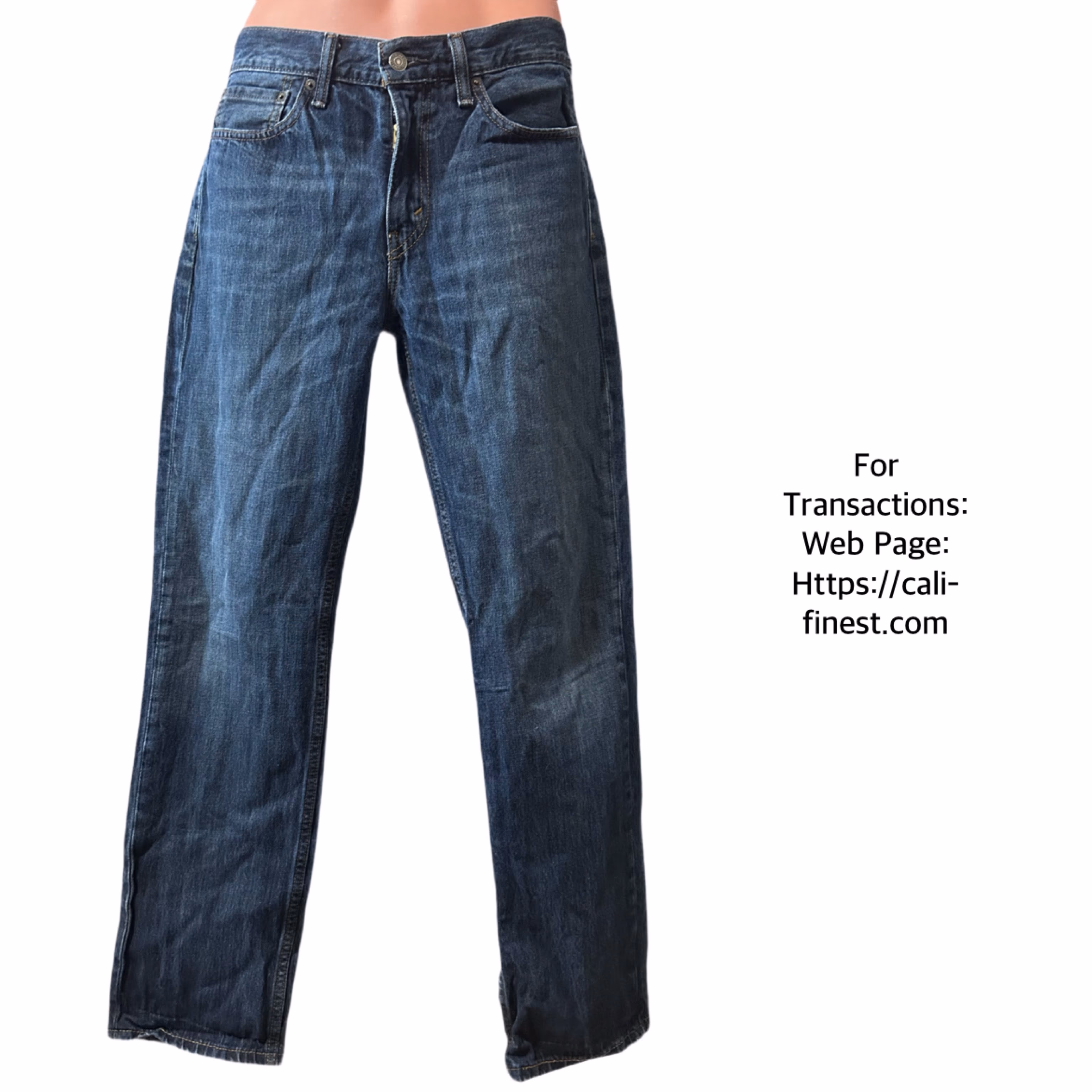 Levi’s 514 Denim Blue Jeans for Men Size W34 L32