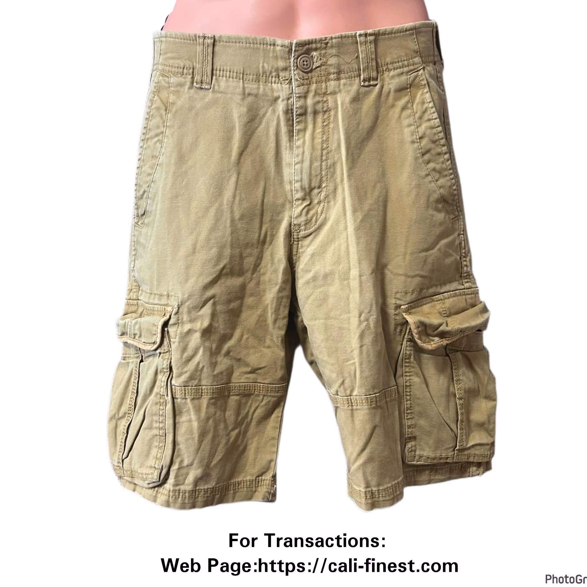 Goodfellow & Co Cargo Shorts Mens size 32 Brown Cotton 