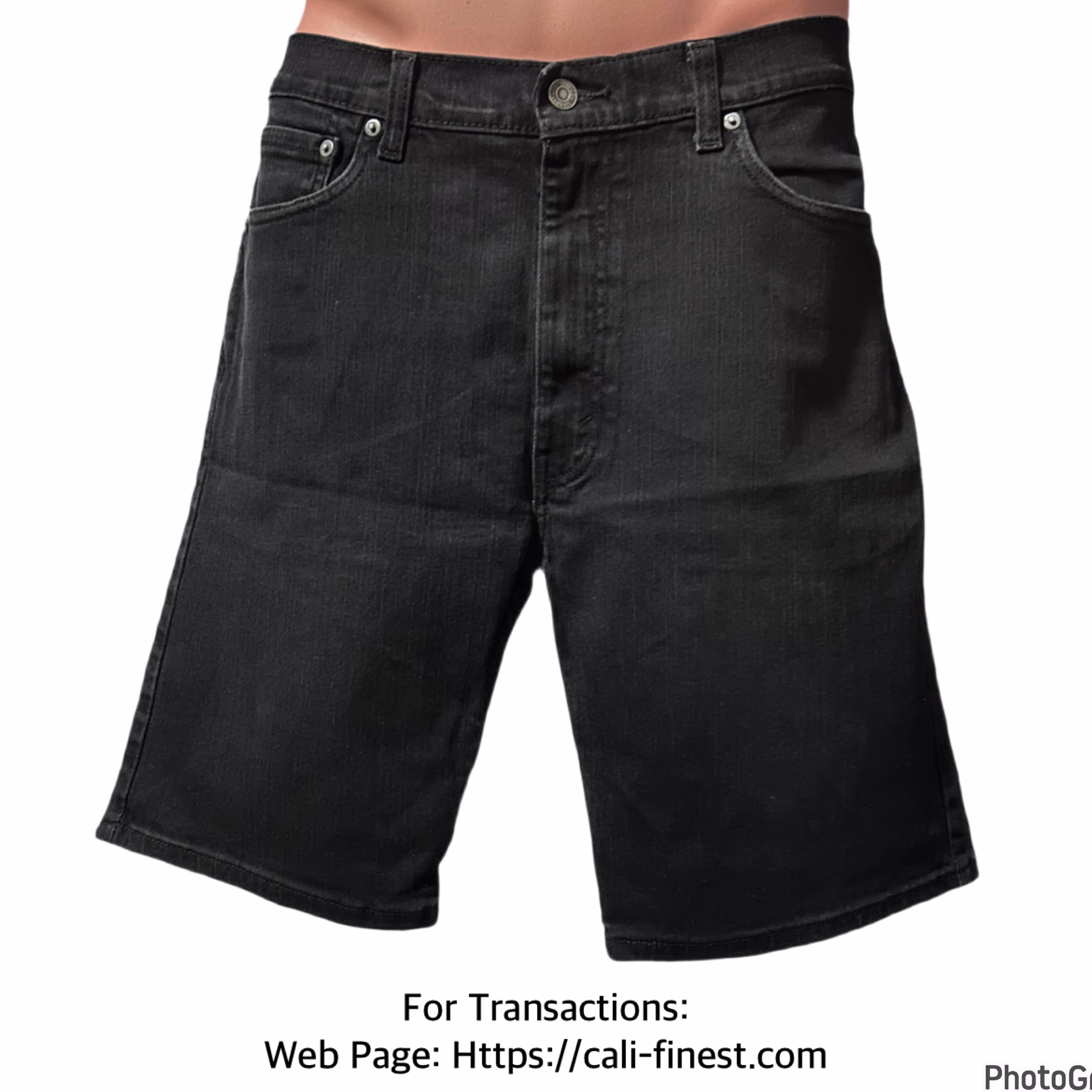 Levi’s 505 Black Denim Shorts W36