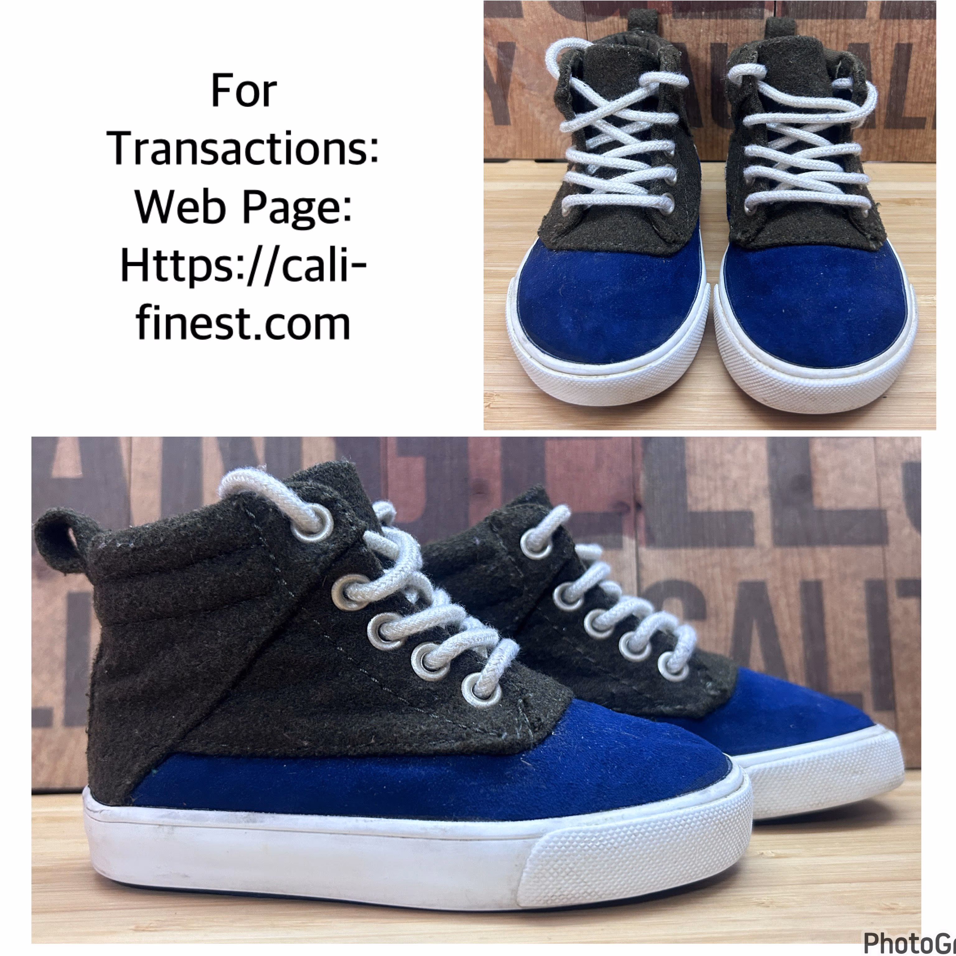 Old Navy High Top Sneakers  Shoes Baby Boy - Size 6  S#00289