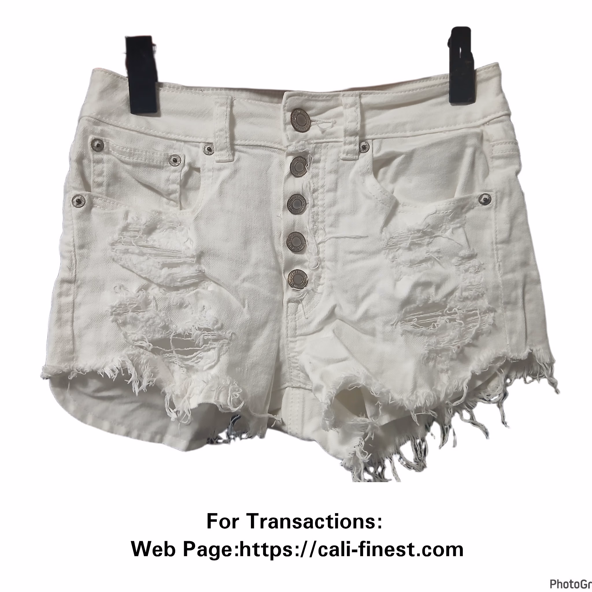 American Eagle Outfitters Women's White Short 