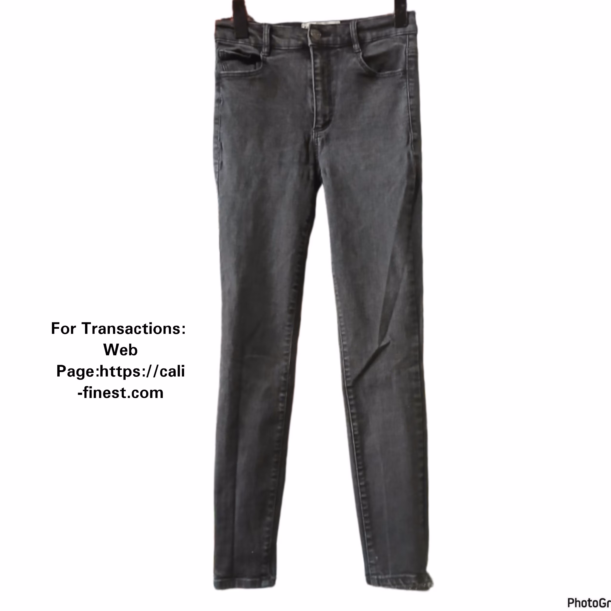 Garage 05 Jeans Jeggings Womens Size 5 Distressed Black Pants 