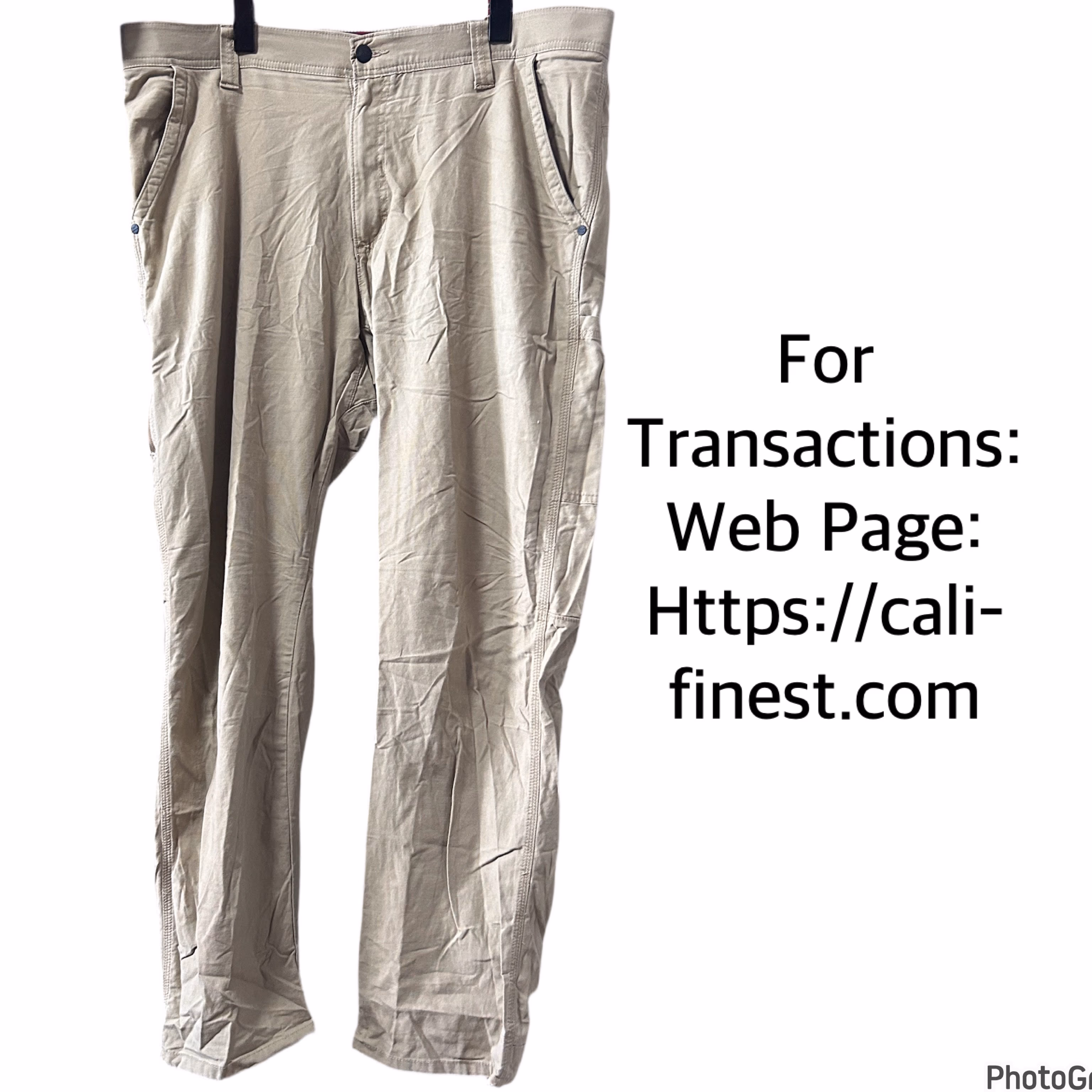 Wrangler Khaki Pants For Men 38x32  B#00130