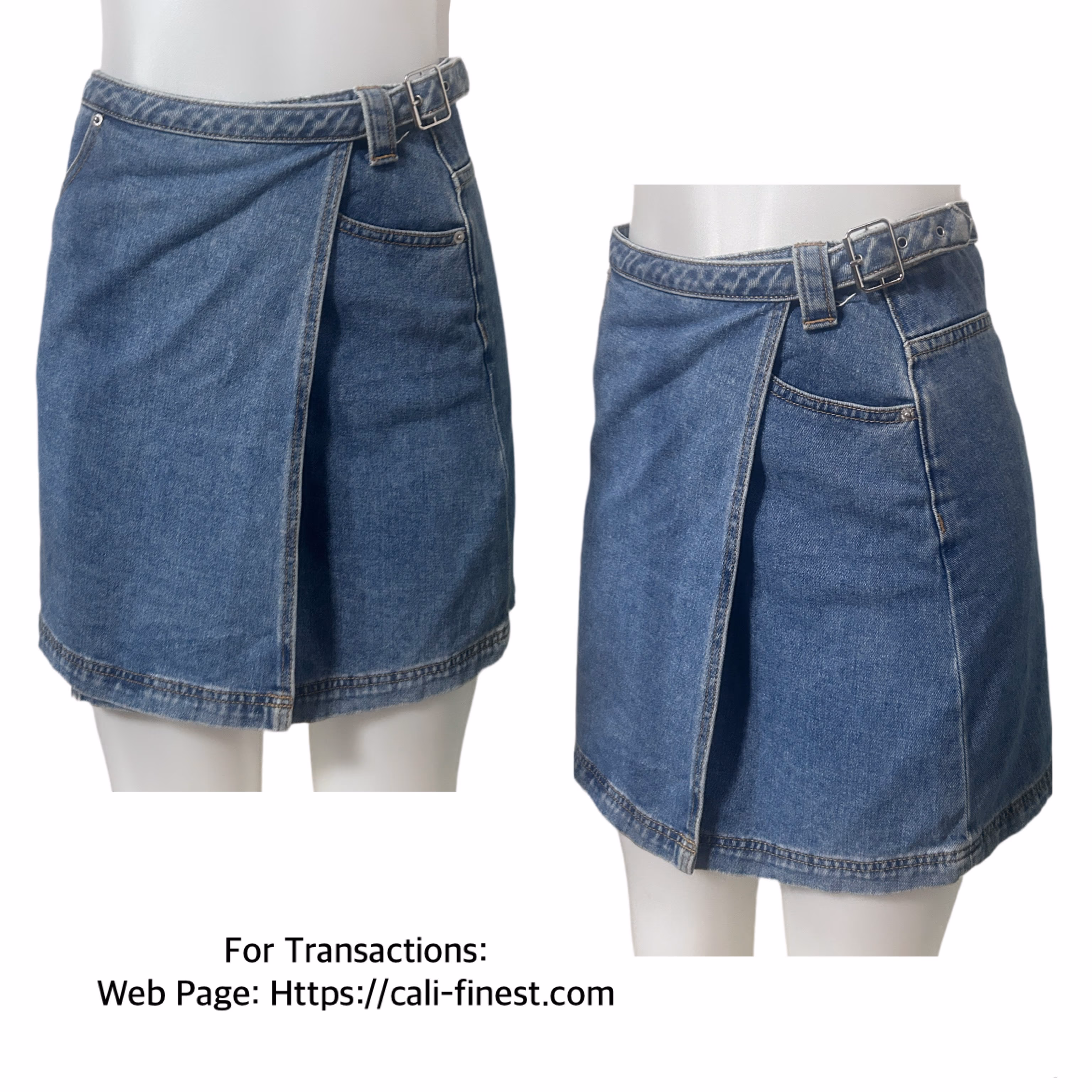 BDG Denim Wrap Skirt for Women Sz Small