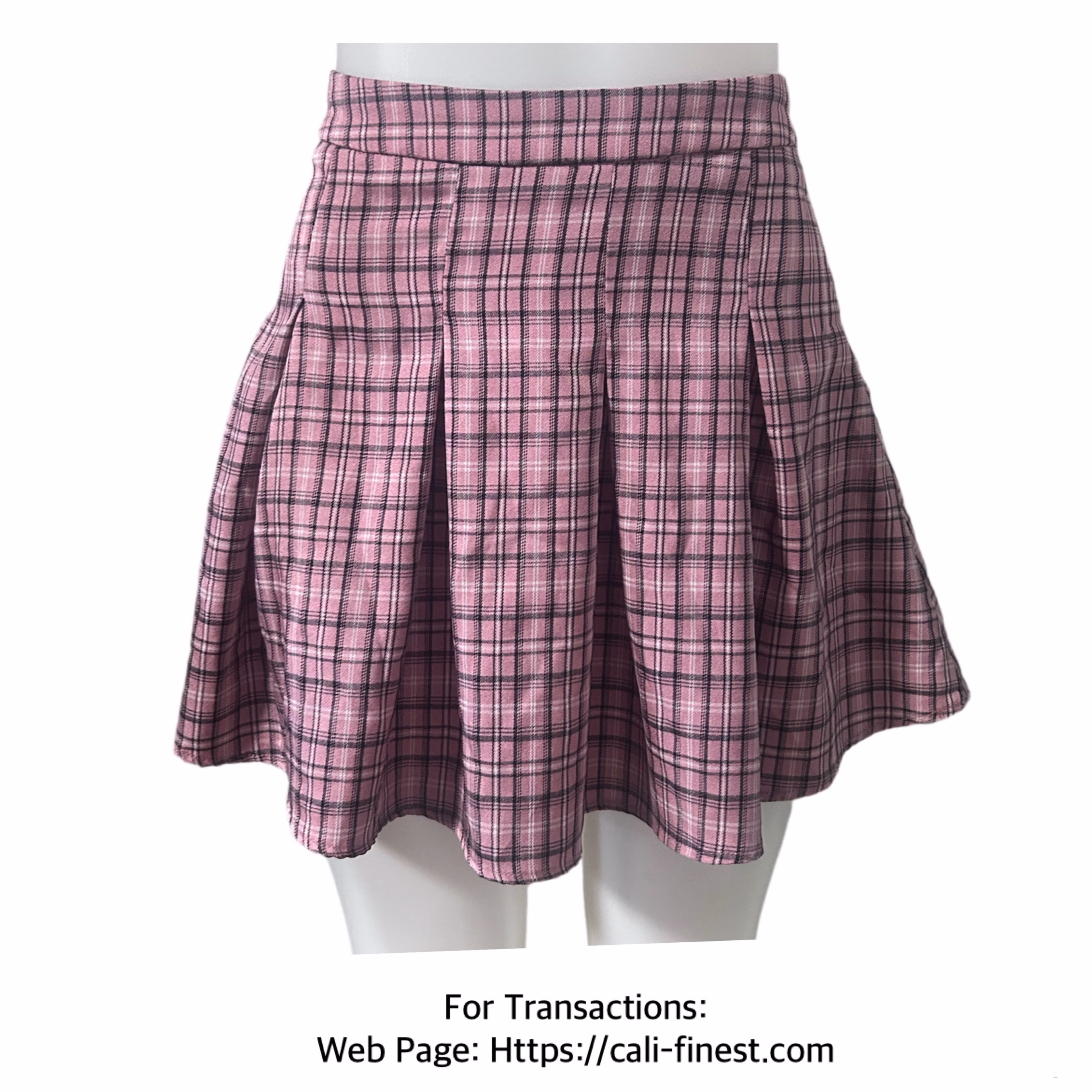 Women’s Pink Pleated Skirt 