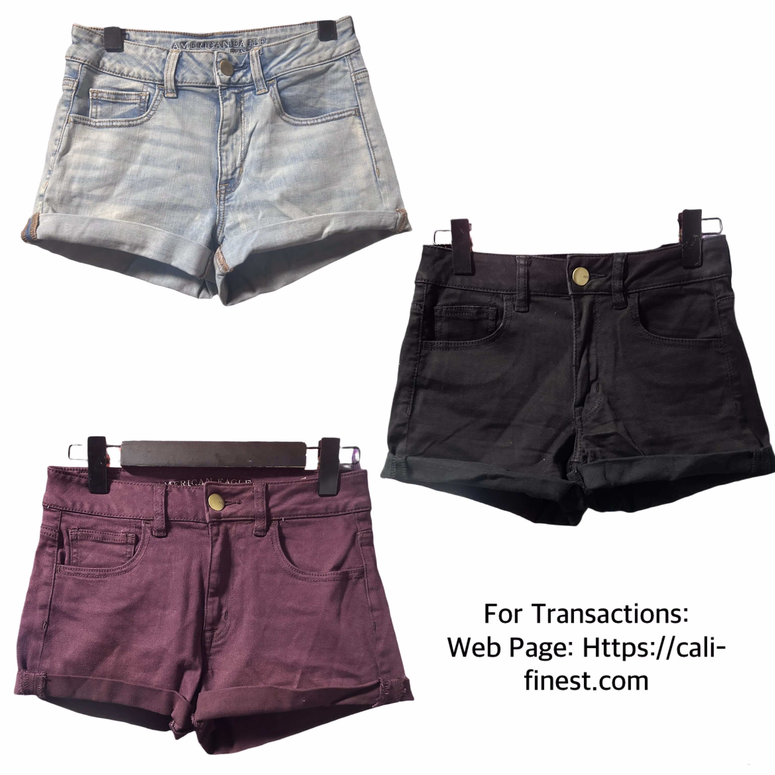 American Eagle Outfitters Womens Short Super Stretch Hi-Rise Shortie 3Colors available 