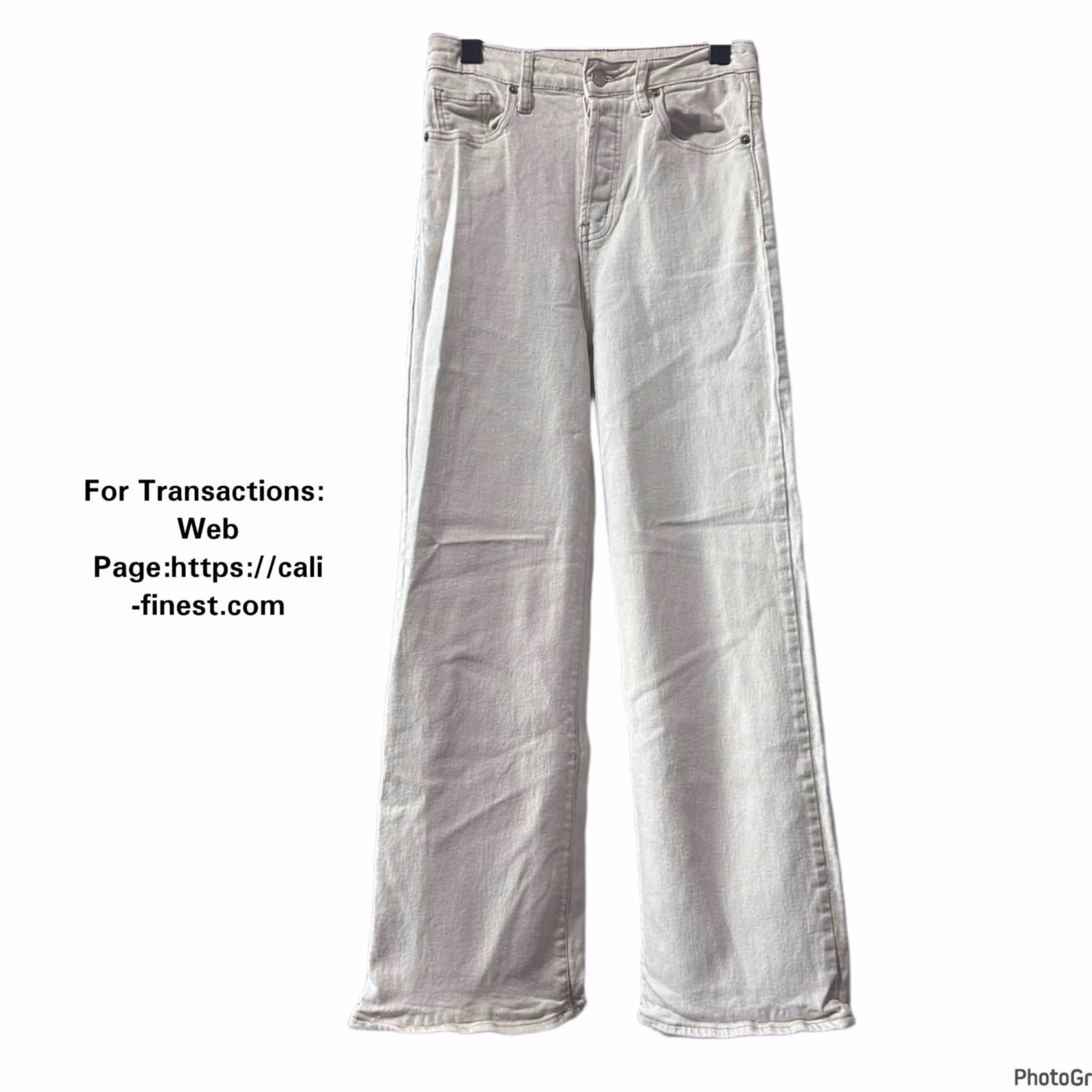 S.O.N.G Womens sz 5/27 Street Jean High Rise Stretch Wide Leg