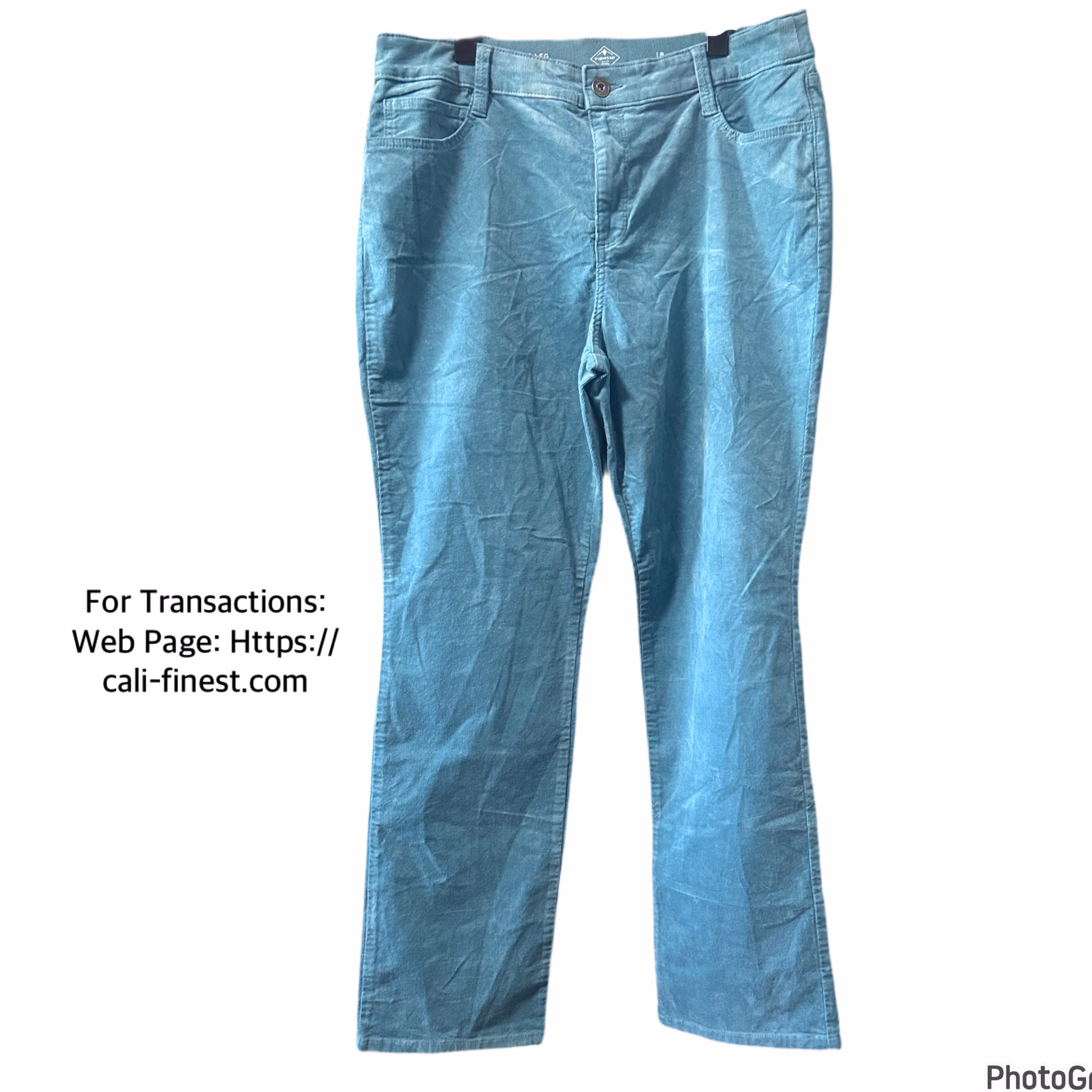 St John’s Bay Straight Leg Dark Wash Stretch Jeans Size 18 