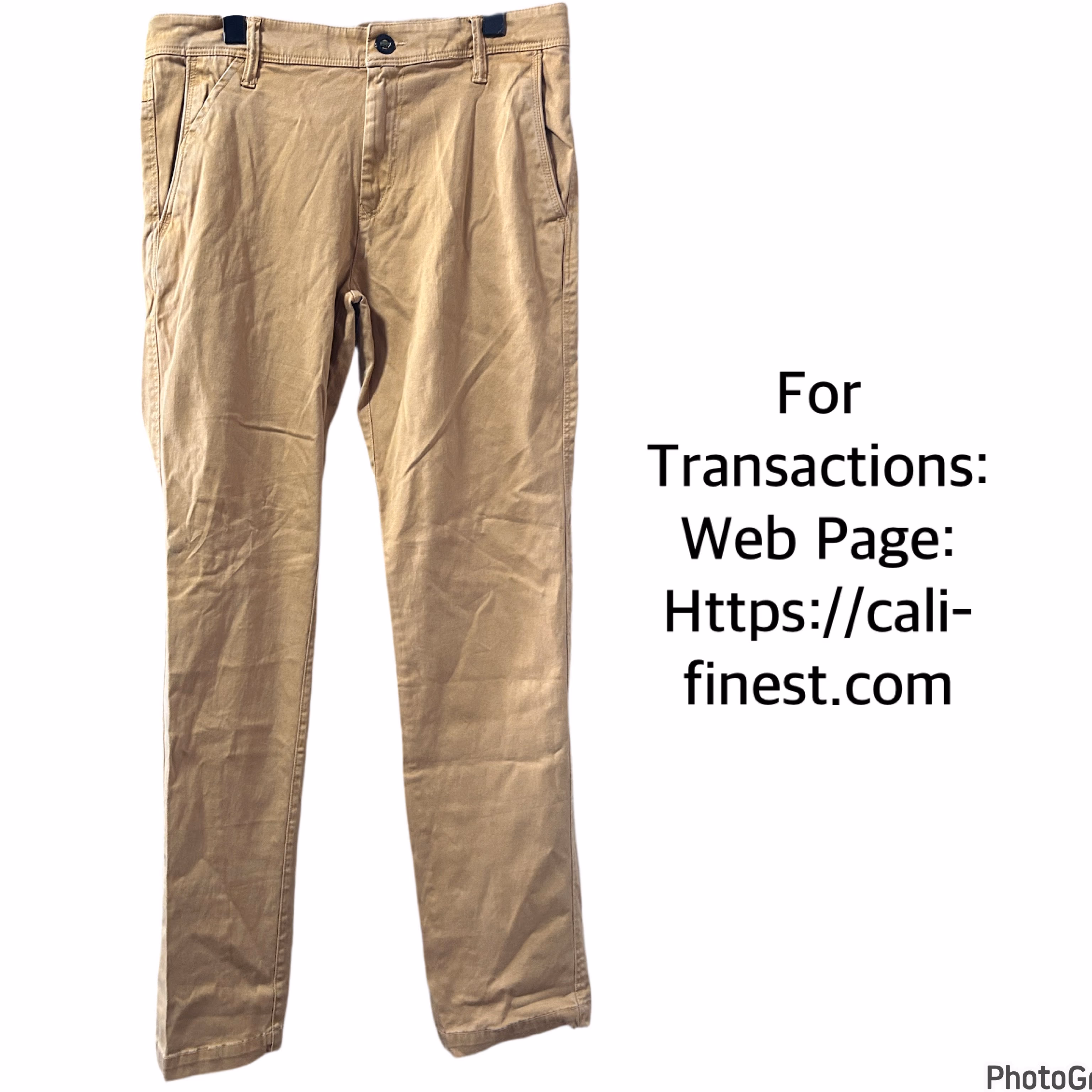 Volcom Mens Pants Sz 32 True To This Skater Straight Leg  B#00149 