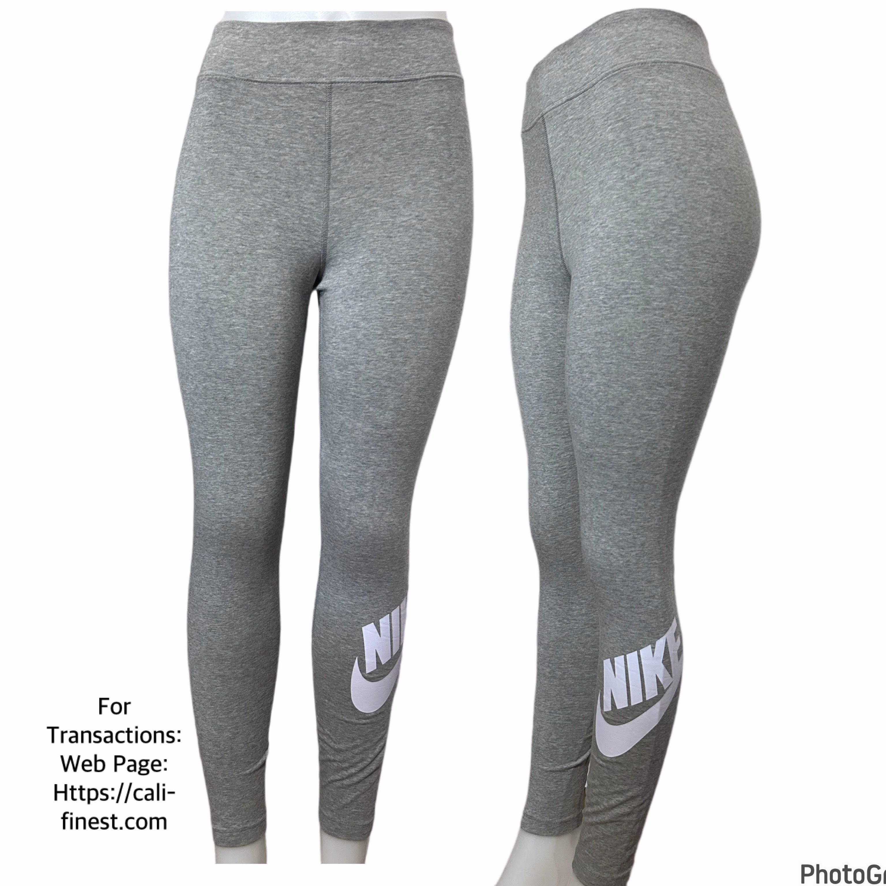 Nike Sportswear Essential Women’s High-Waisted Light Gray Leggings  B#00155