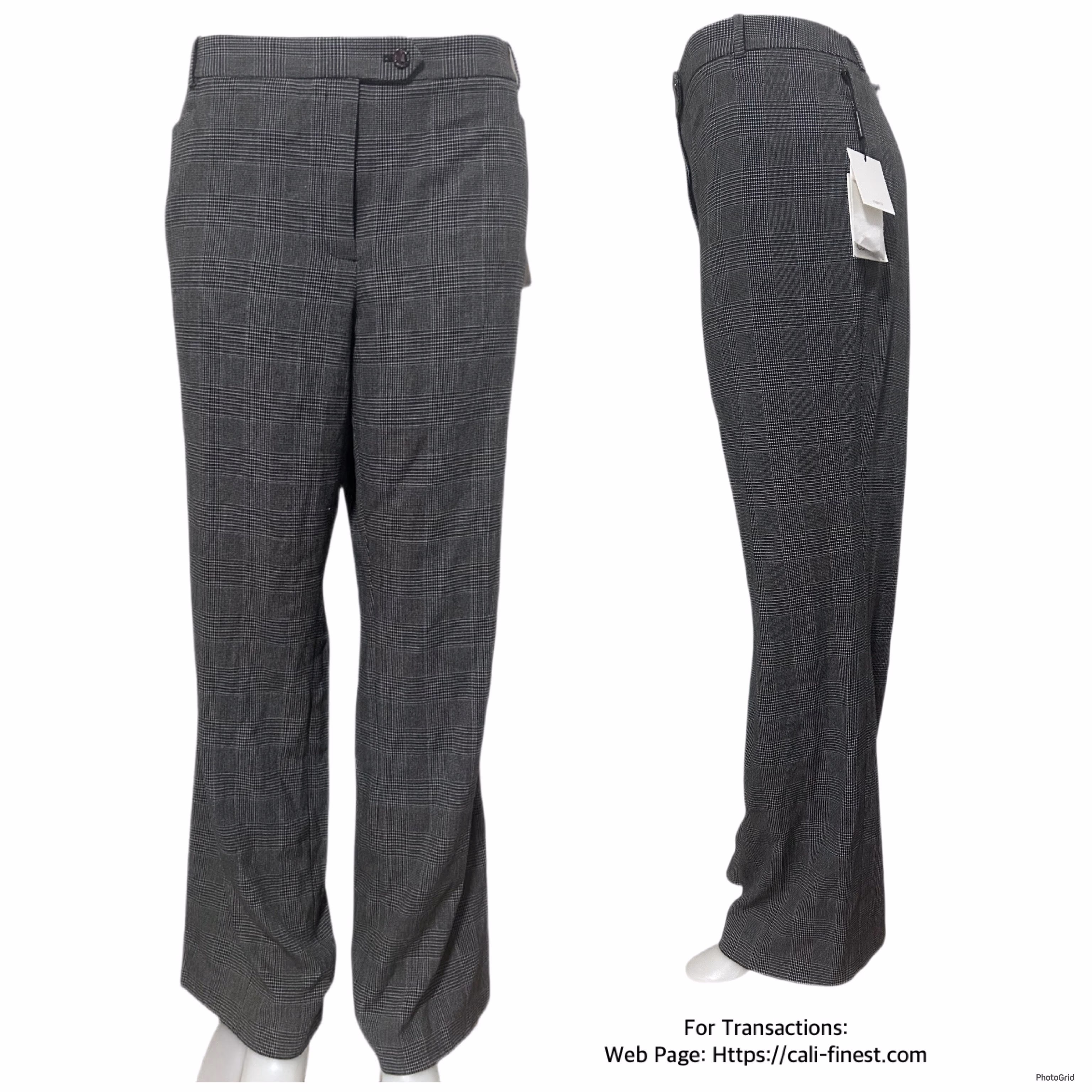 Calvin Klein Modern Fit Plaid Pants