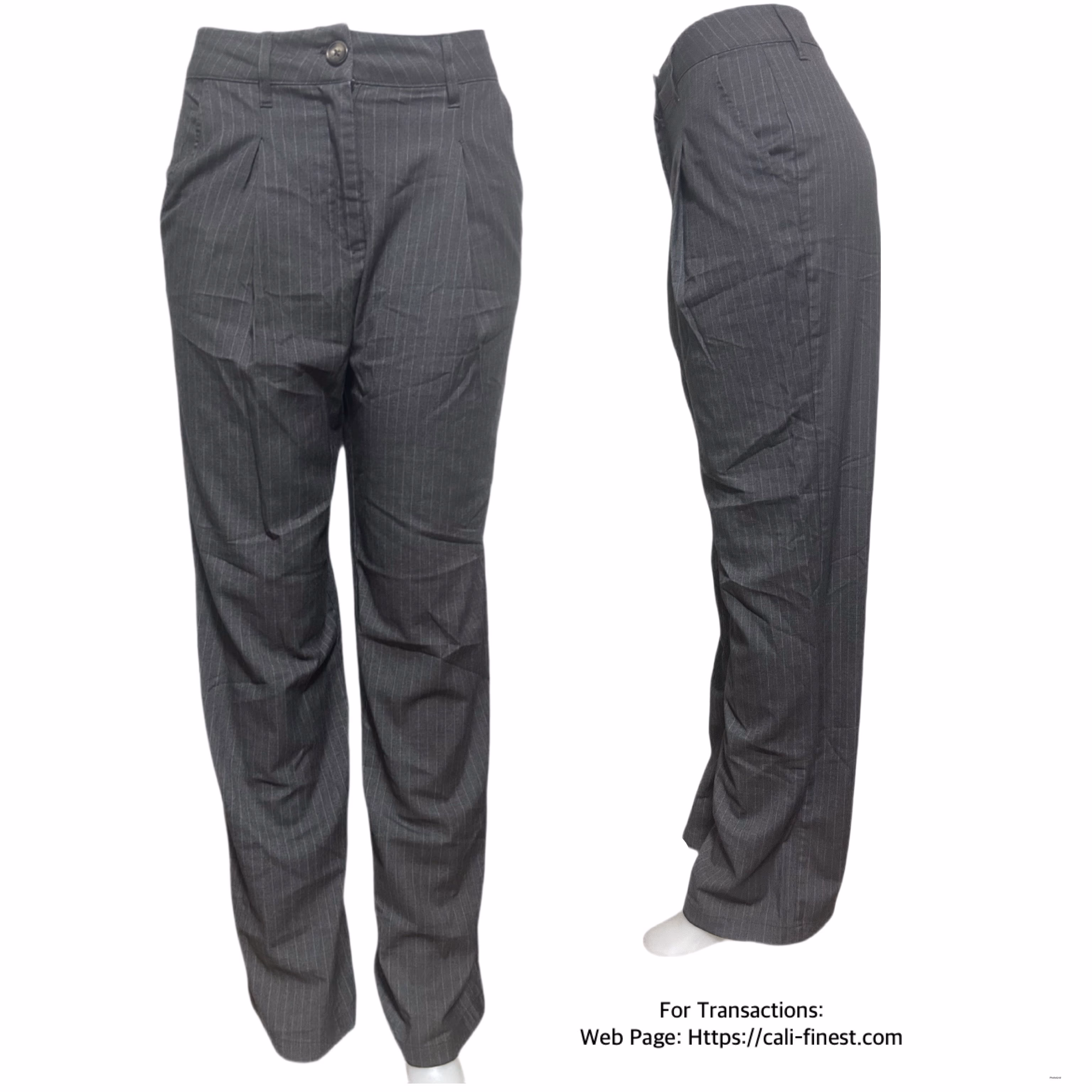 Wild Fable Gray Pinstripe Pants Size 6