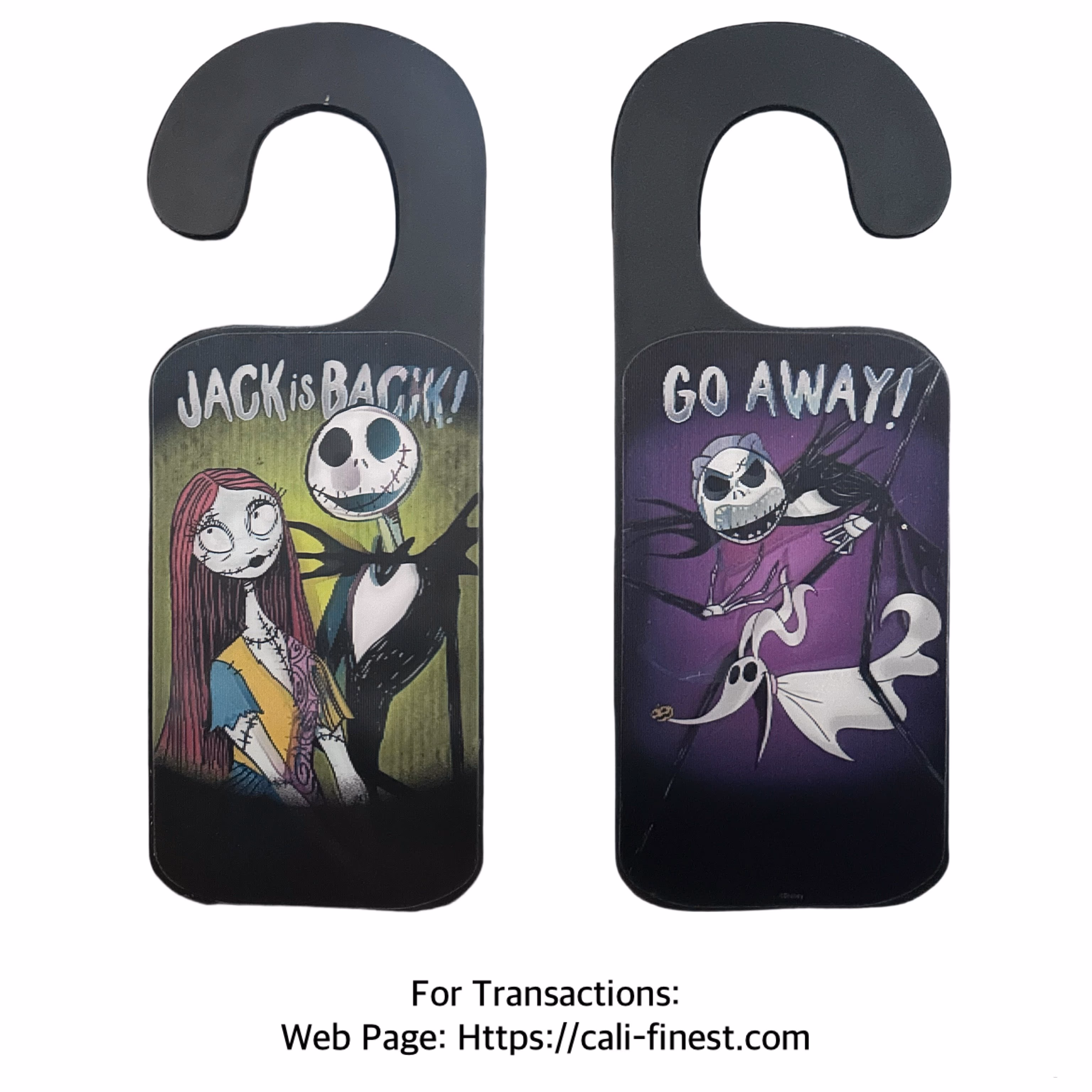 Open Road Brands Disney The Nightmare Before Christmas Black/Purple Doorhanger