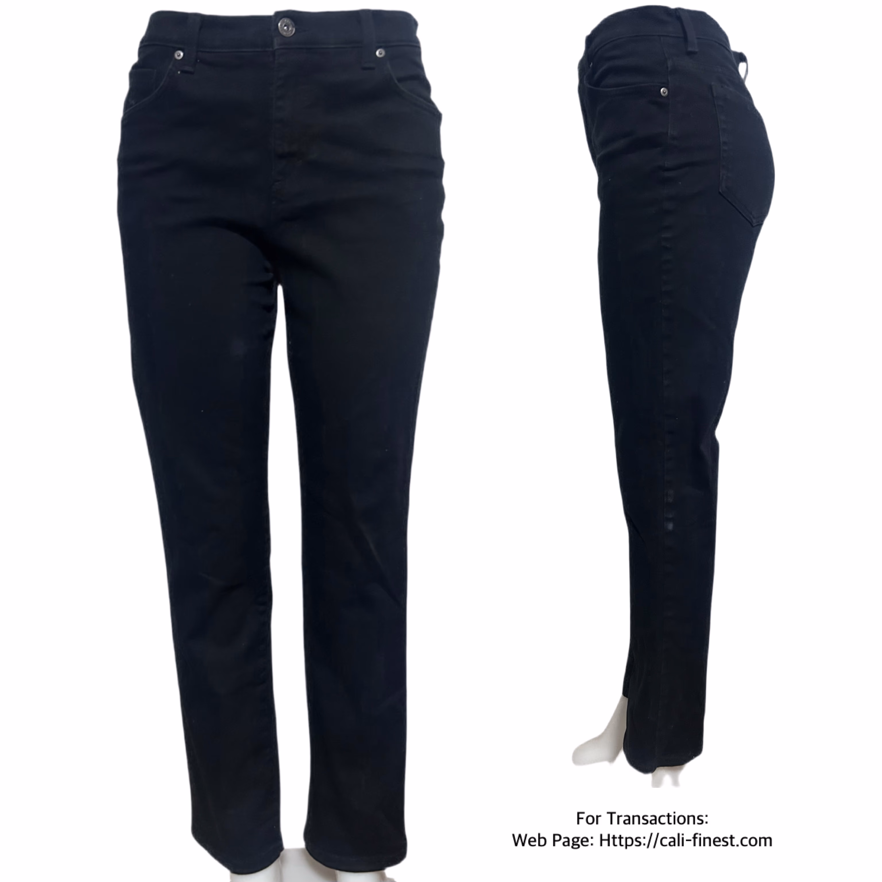 Gloria Vanderbilt Black Jeans - Size 8 Short