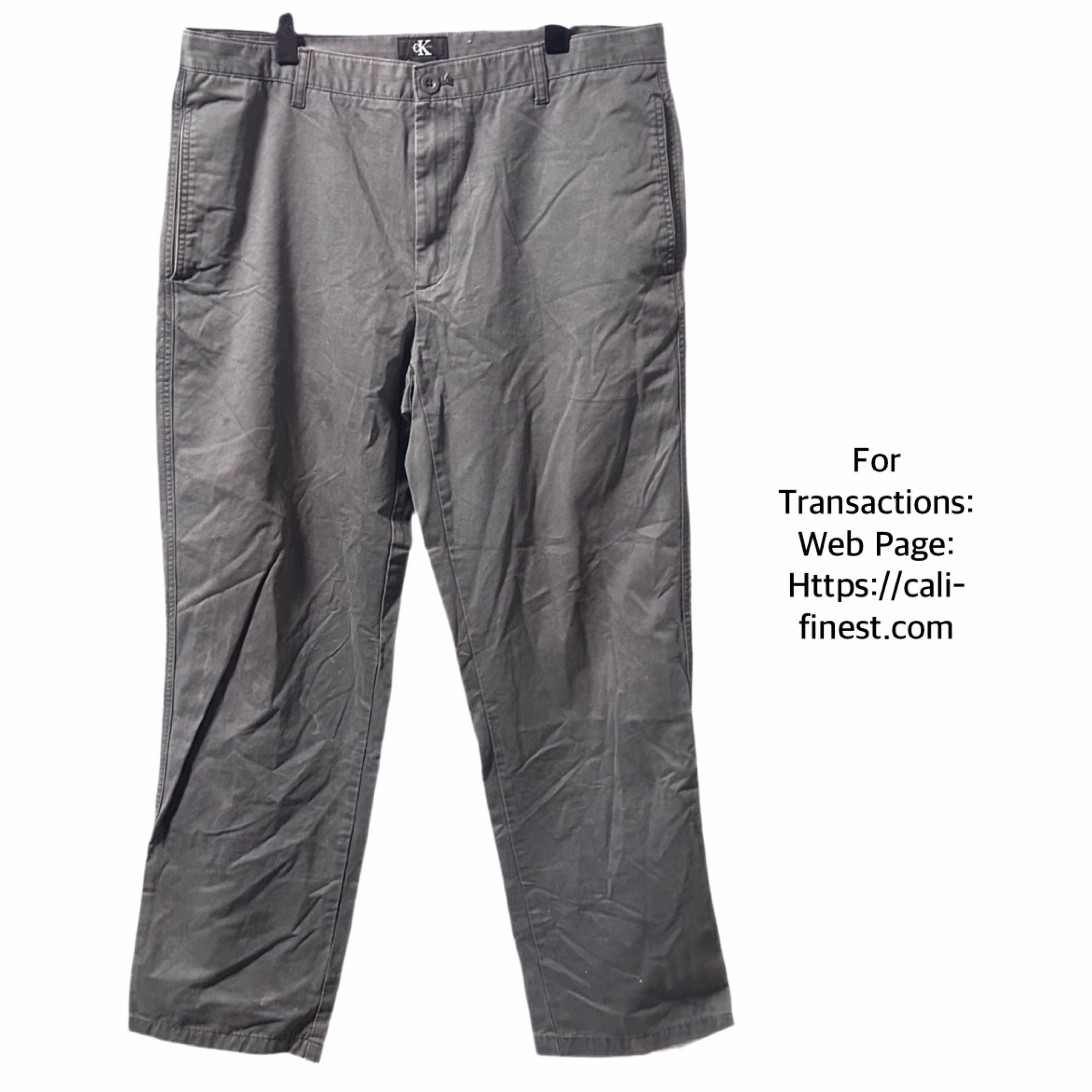 Calvin Klein Gray Pants 36x32