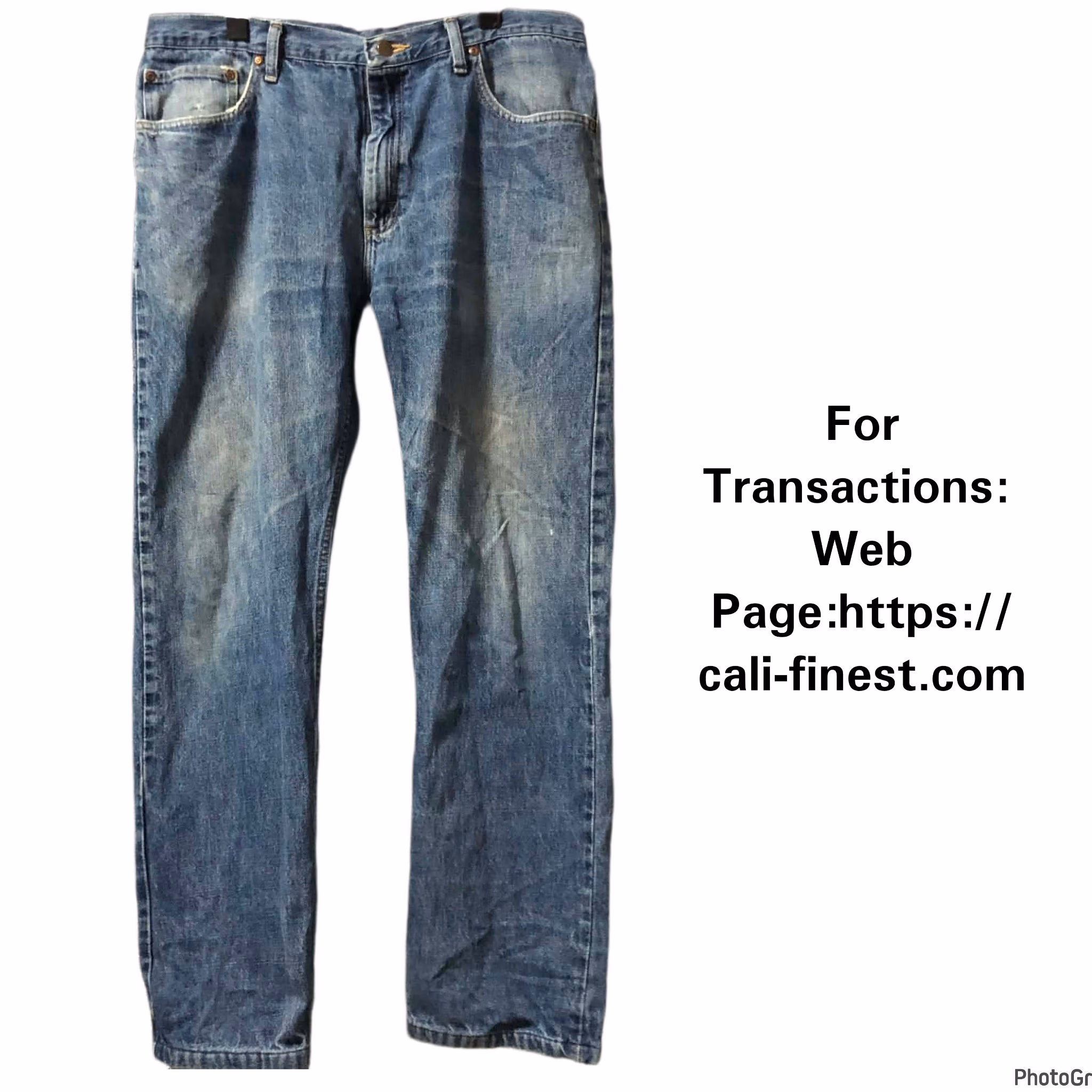 Wrangler Mens Straight Fit Jeans Size 36x32  B#00163