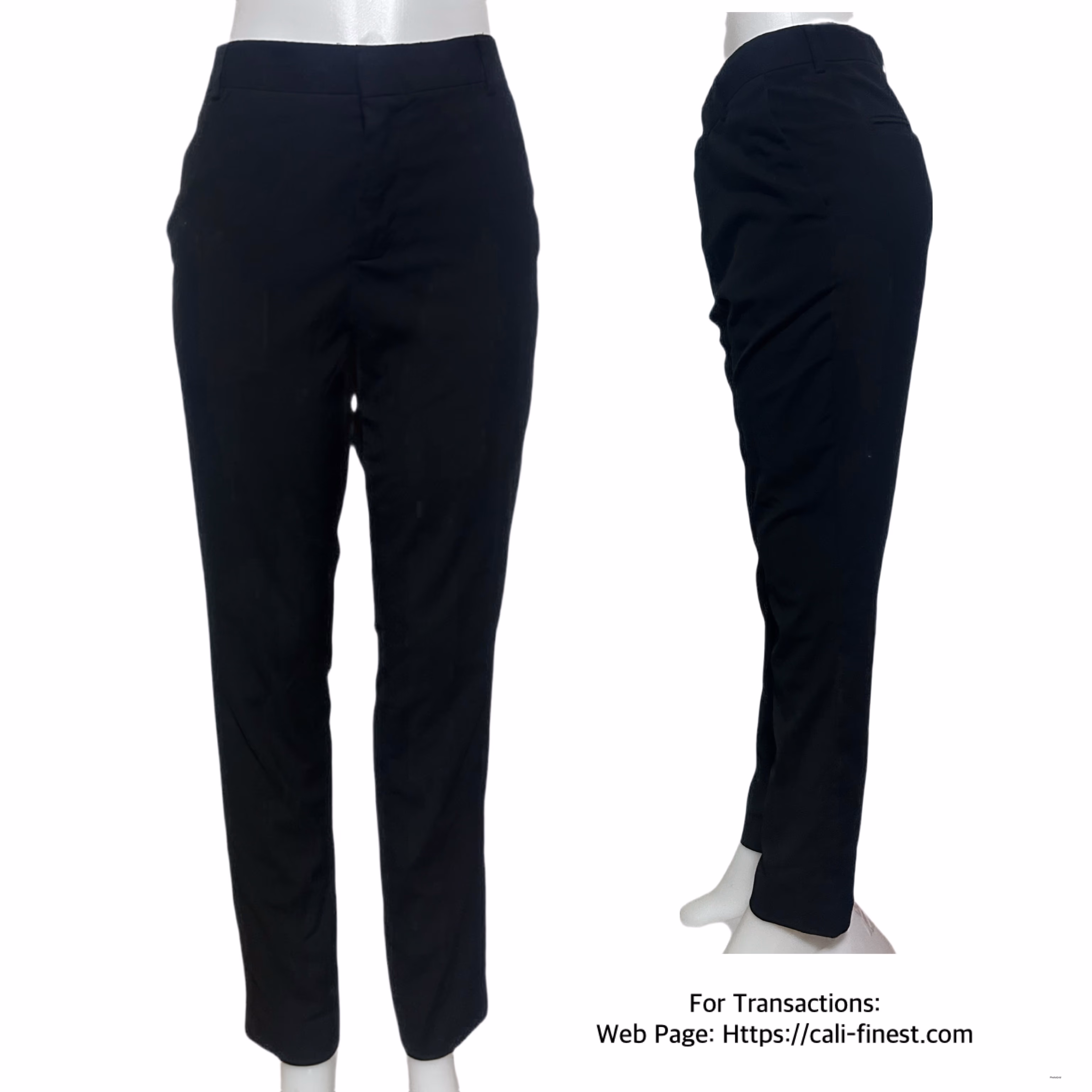 H&M Skinny Fit Black Pants - Size 36R