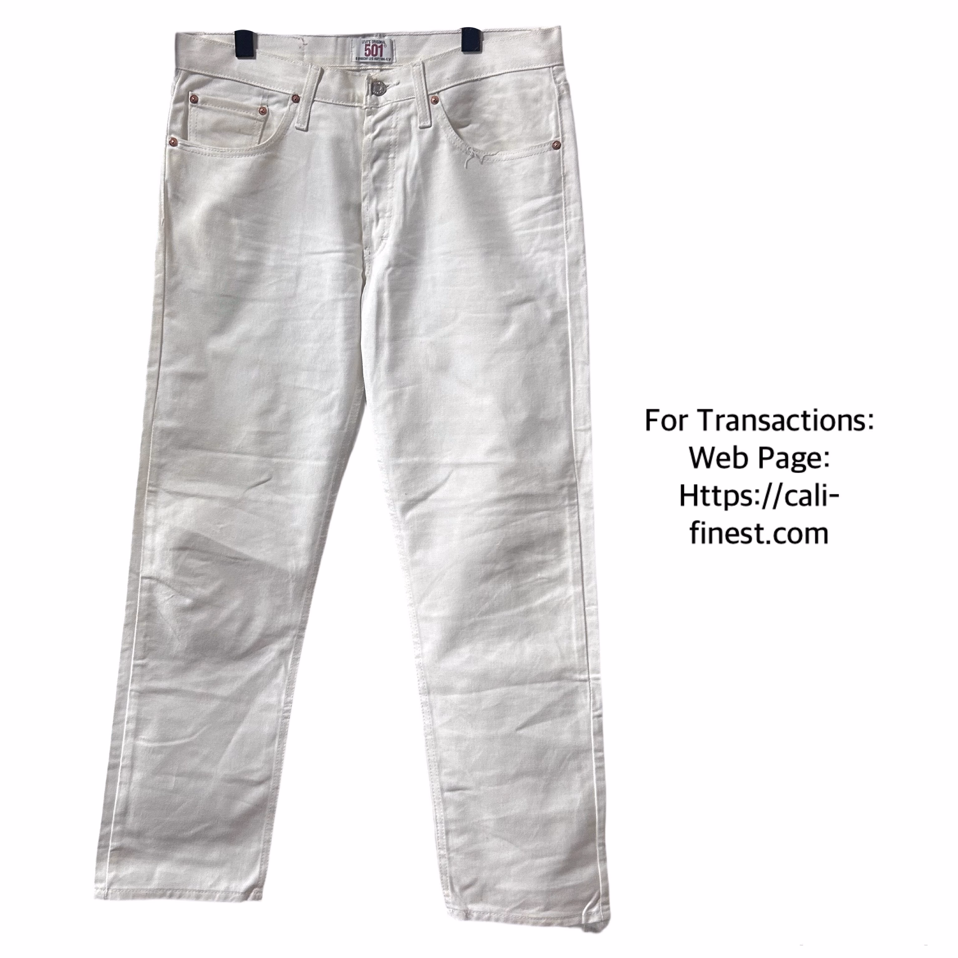 Levi’s 501 Straight Leg Button-Fly Jeans W33 L30