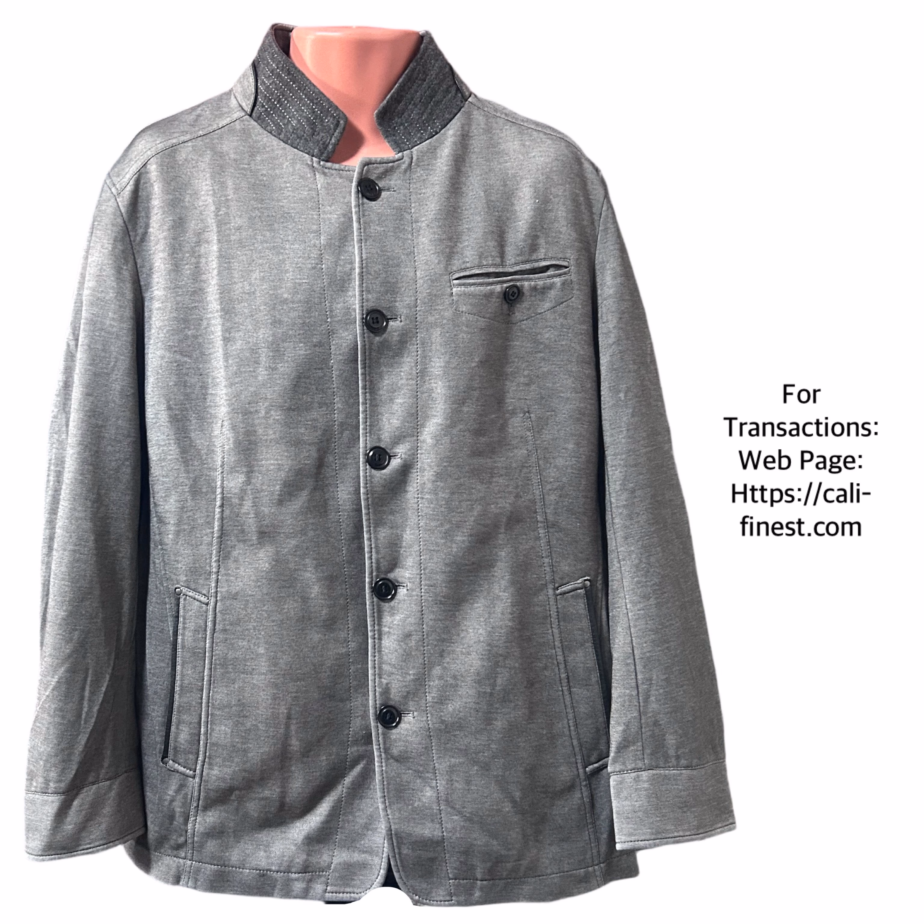 Canudilo Holiday Athletic Winter Gray and Black Jacket