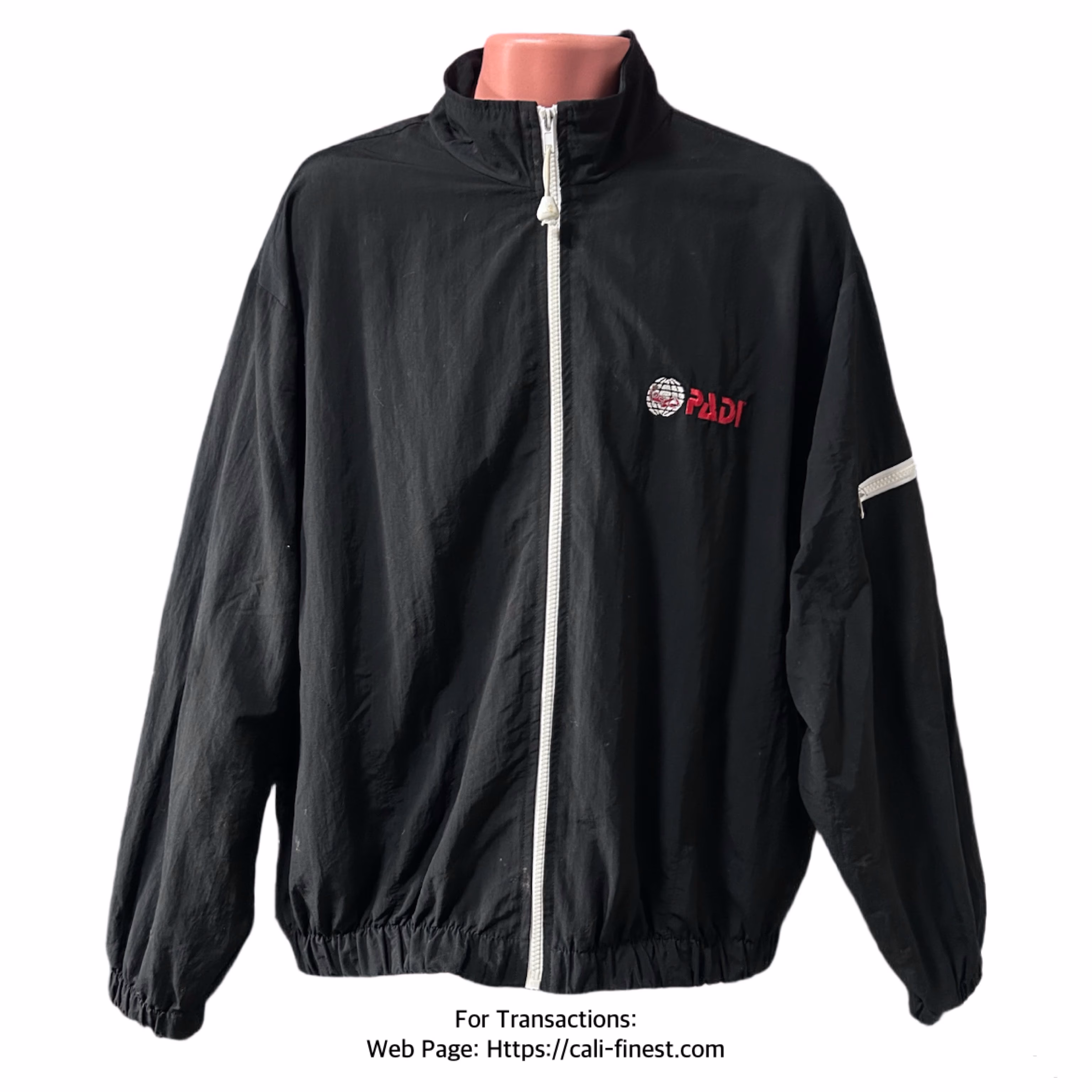 PADI Sportswear Black Jacket size Medium