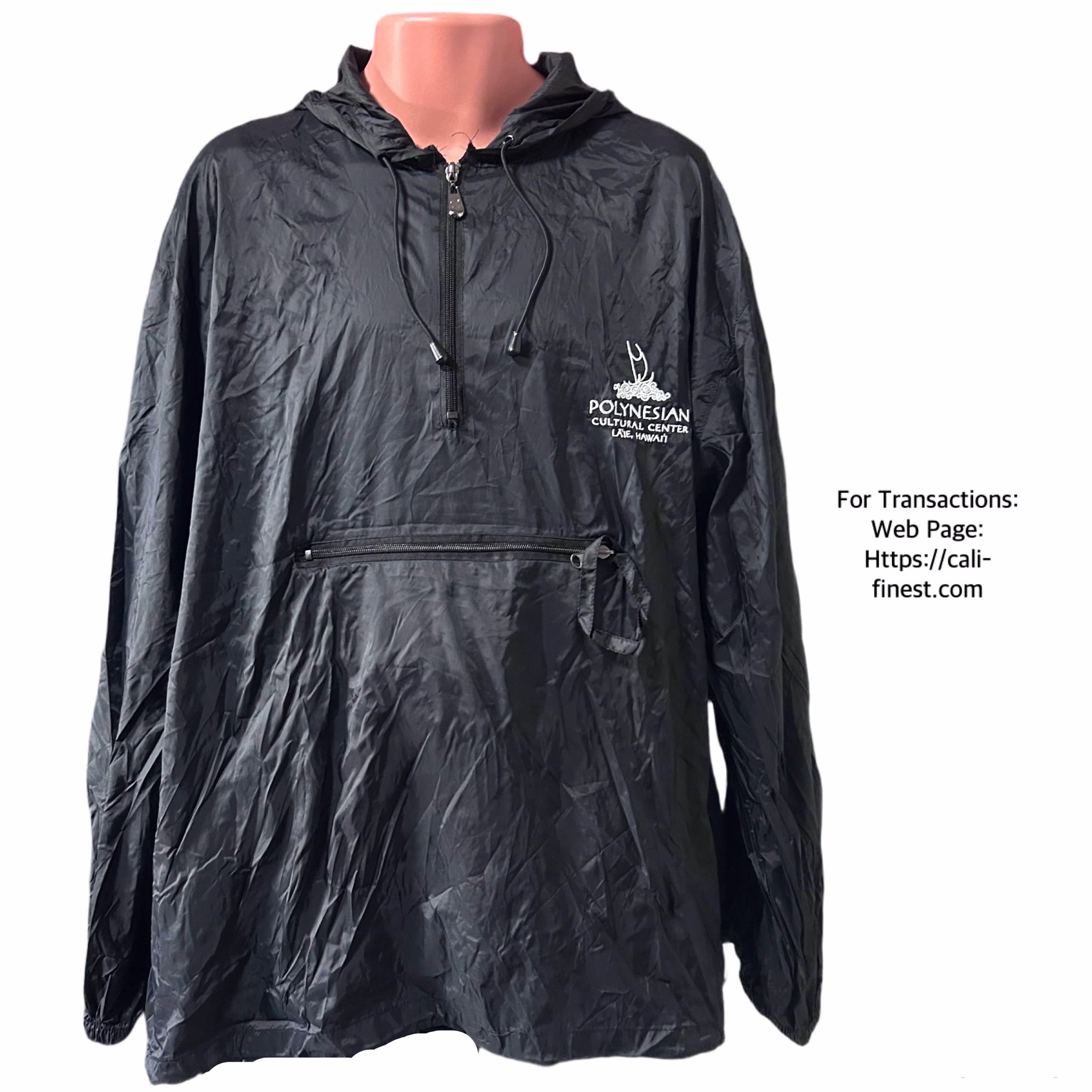 Hayward Polynesian Cultural Center Black Jacket XL