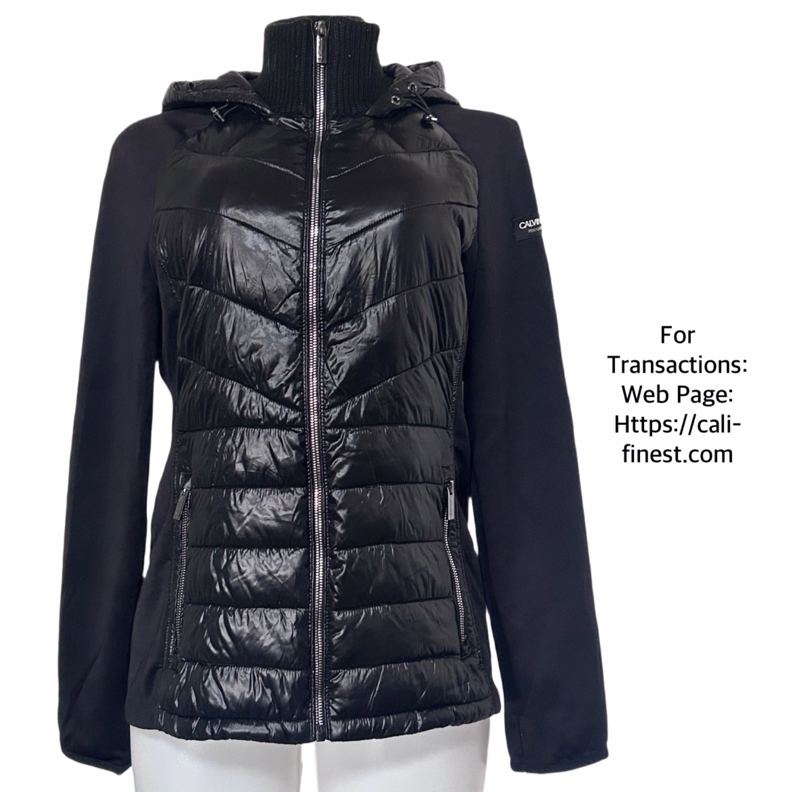 Calvin Klein Performance Black Jacket with Hoodie