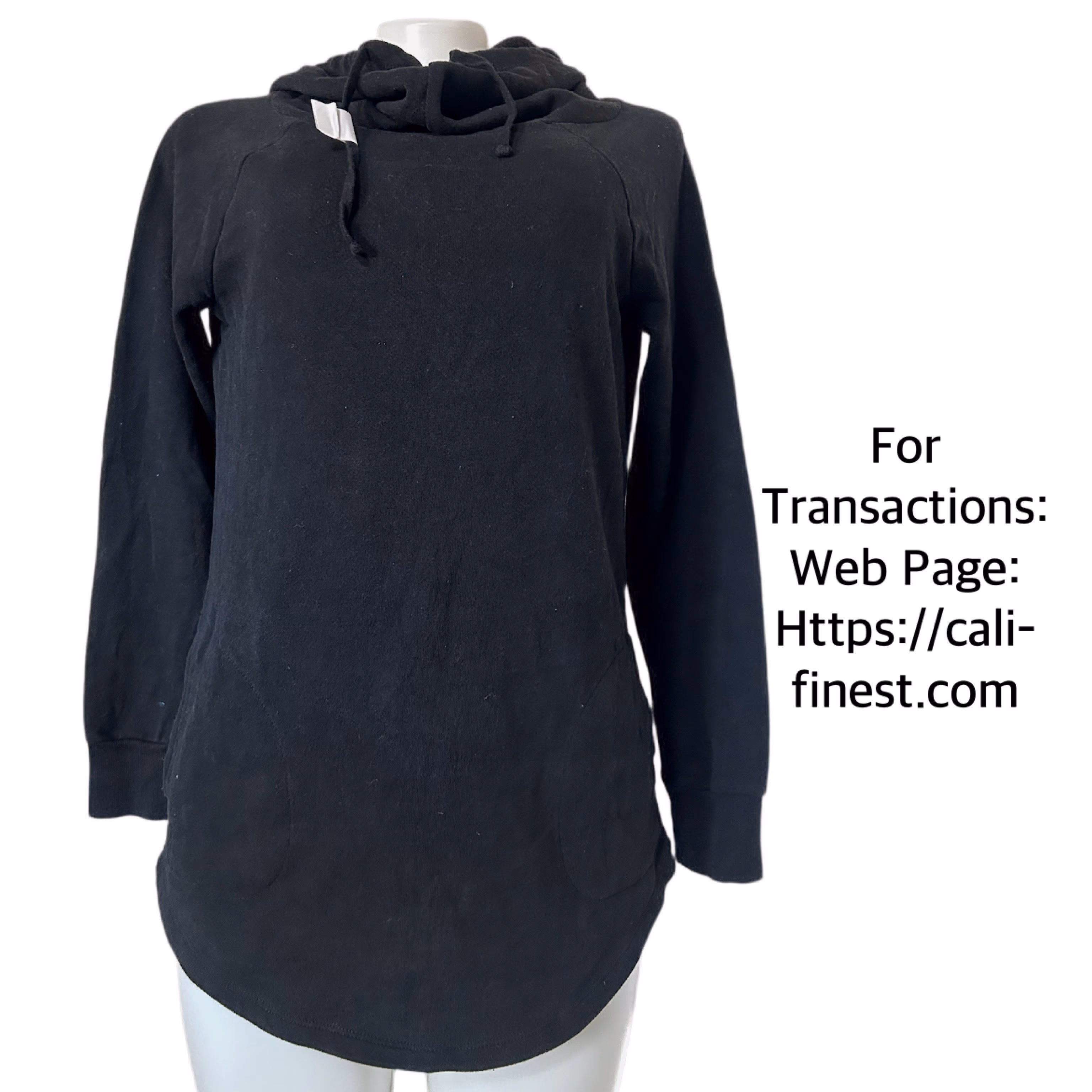 Mossimo Men’s Black Hoodie  Jacket - Size Small   J#0098