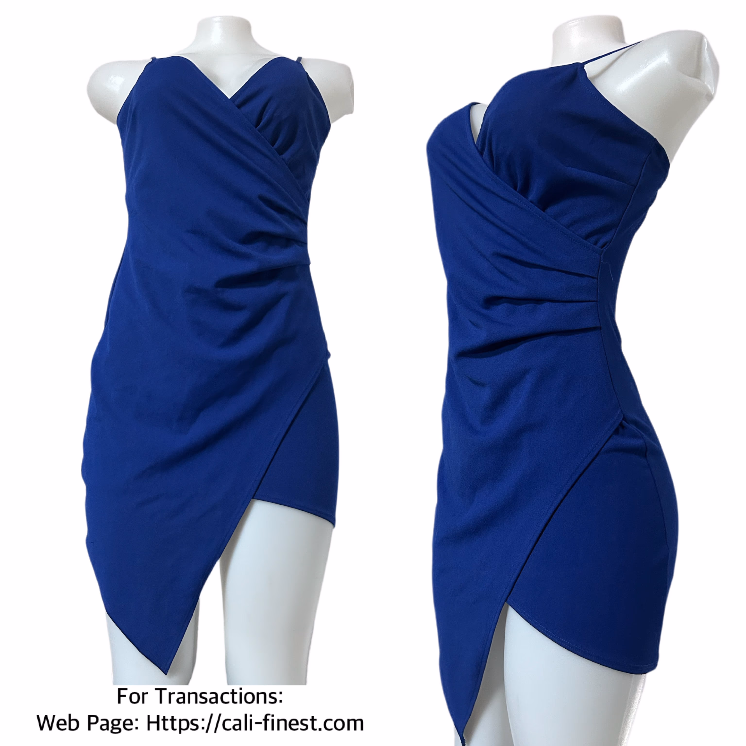 Emerald Sundae sleeveless Blue Mini Dress medium   D#0029