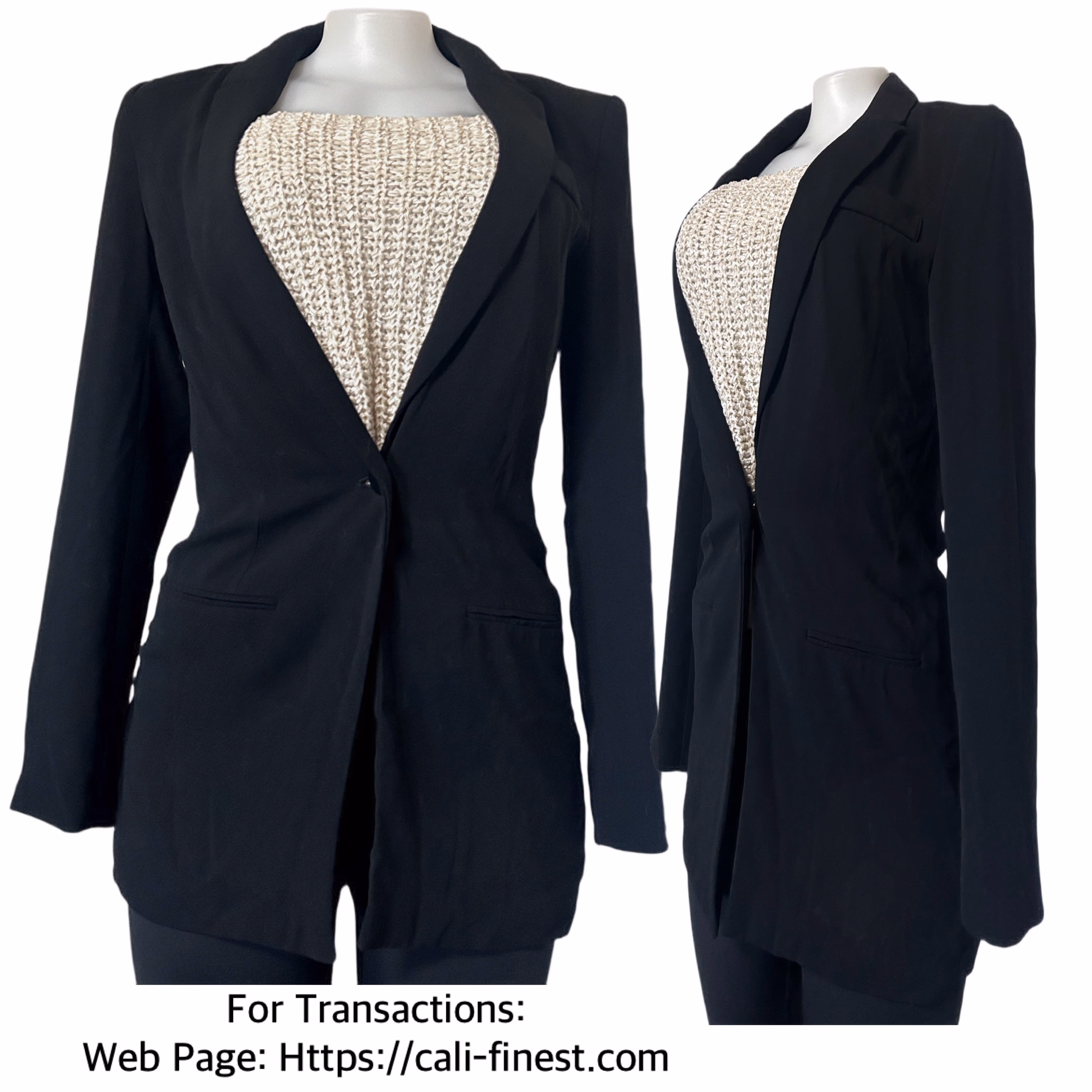 Candie’s Black Blazer - Size Small For Women   J#00100