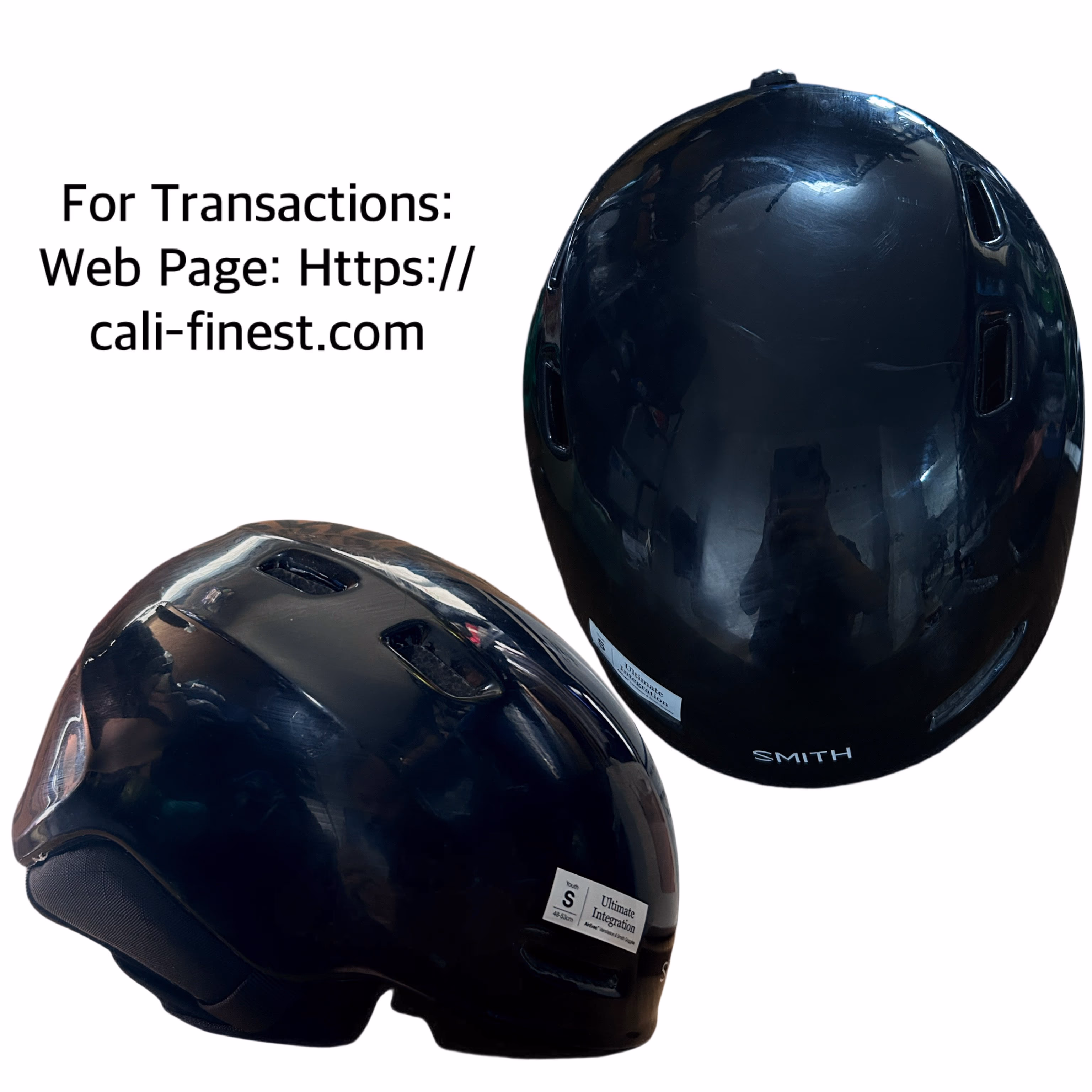 Smith Optics Zoom Junior Snowboard Helmet Black Youth Small (48-53 cm) H16-ZOBKY  HE#001 