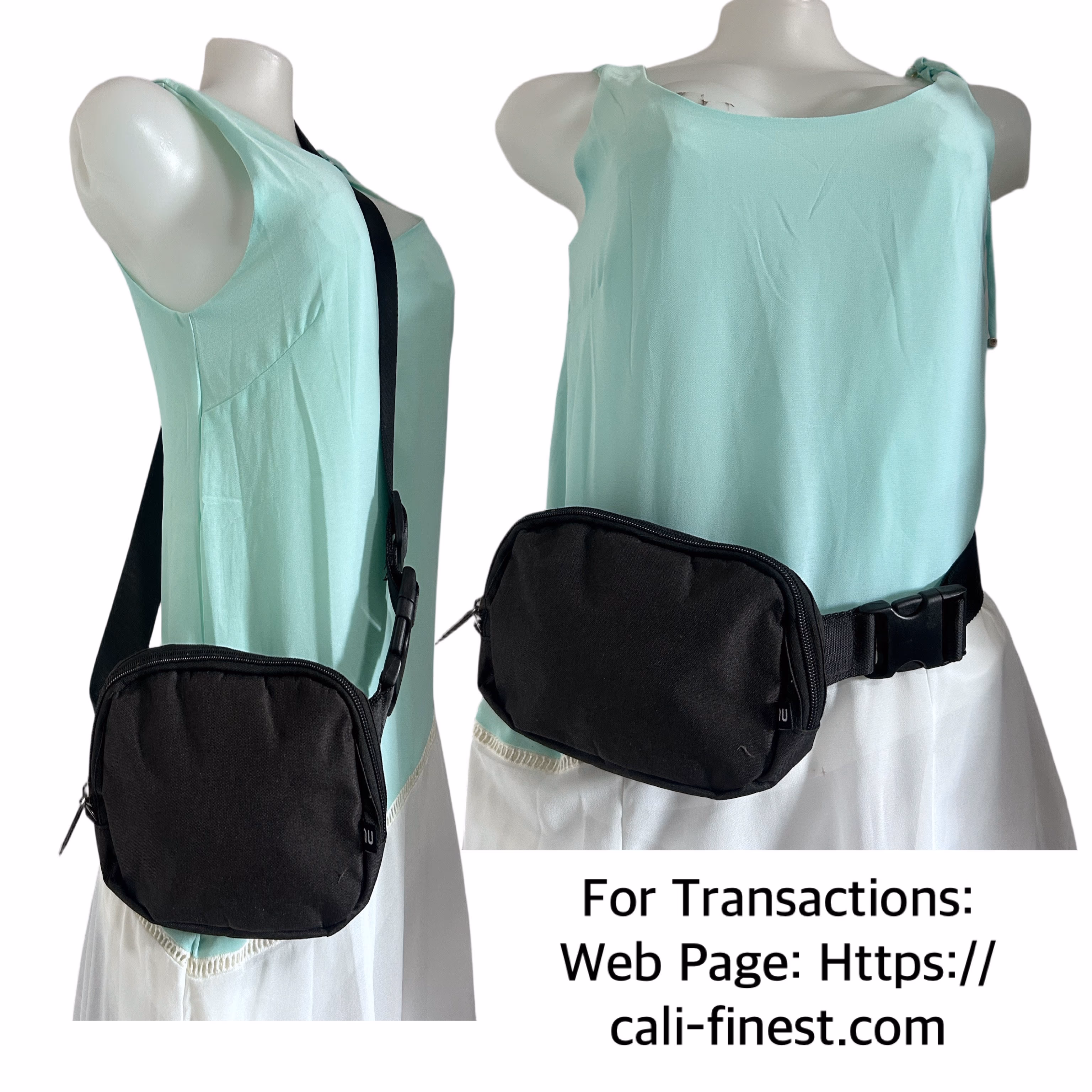 Nupouch Black Waist Bag  BA#00125