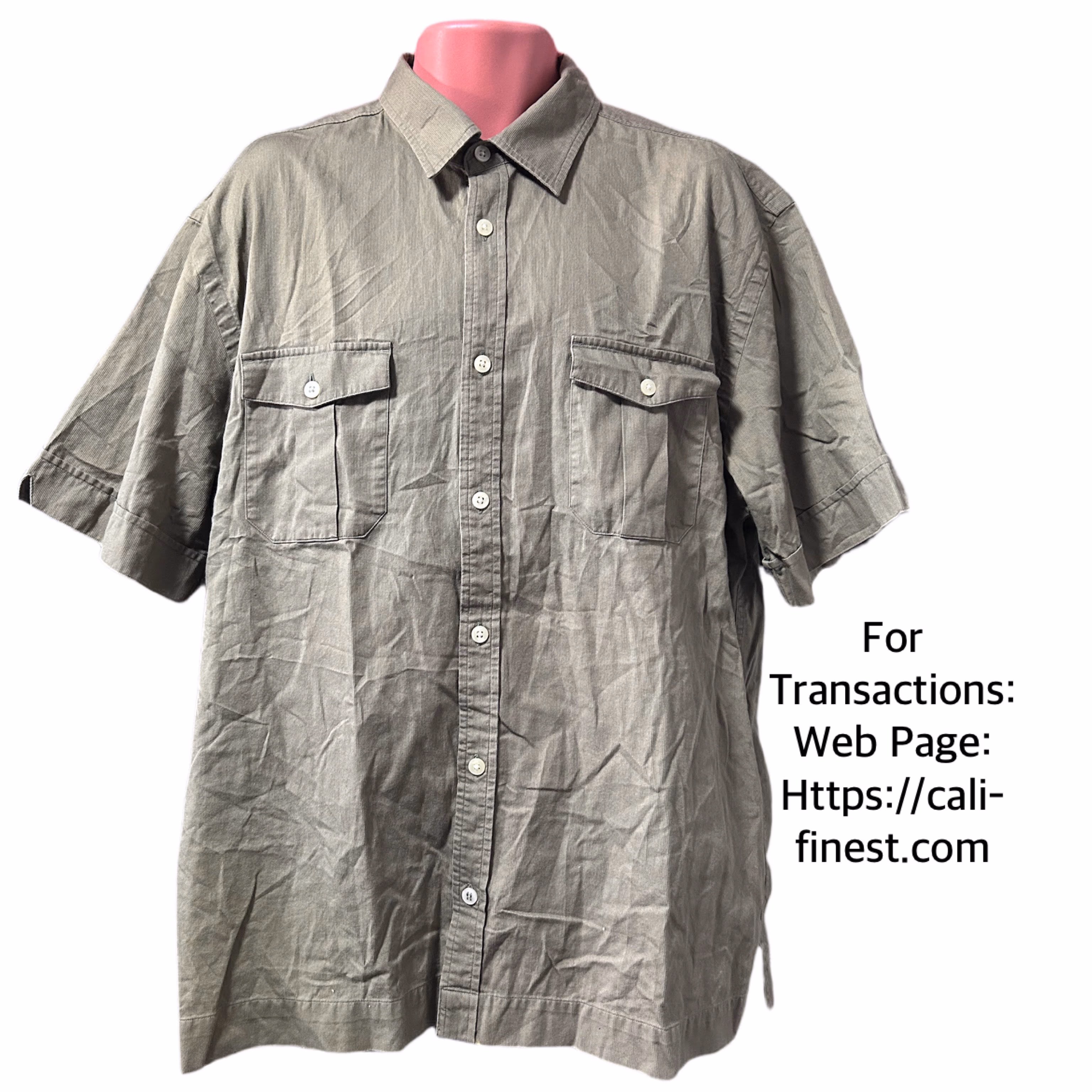 HOBIE Men’s  Polo Short Sleeve Large   T#00104 