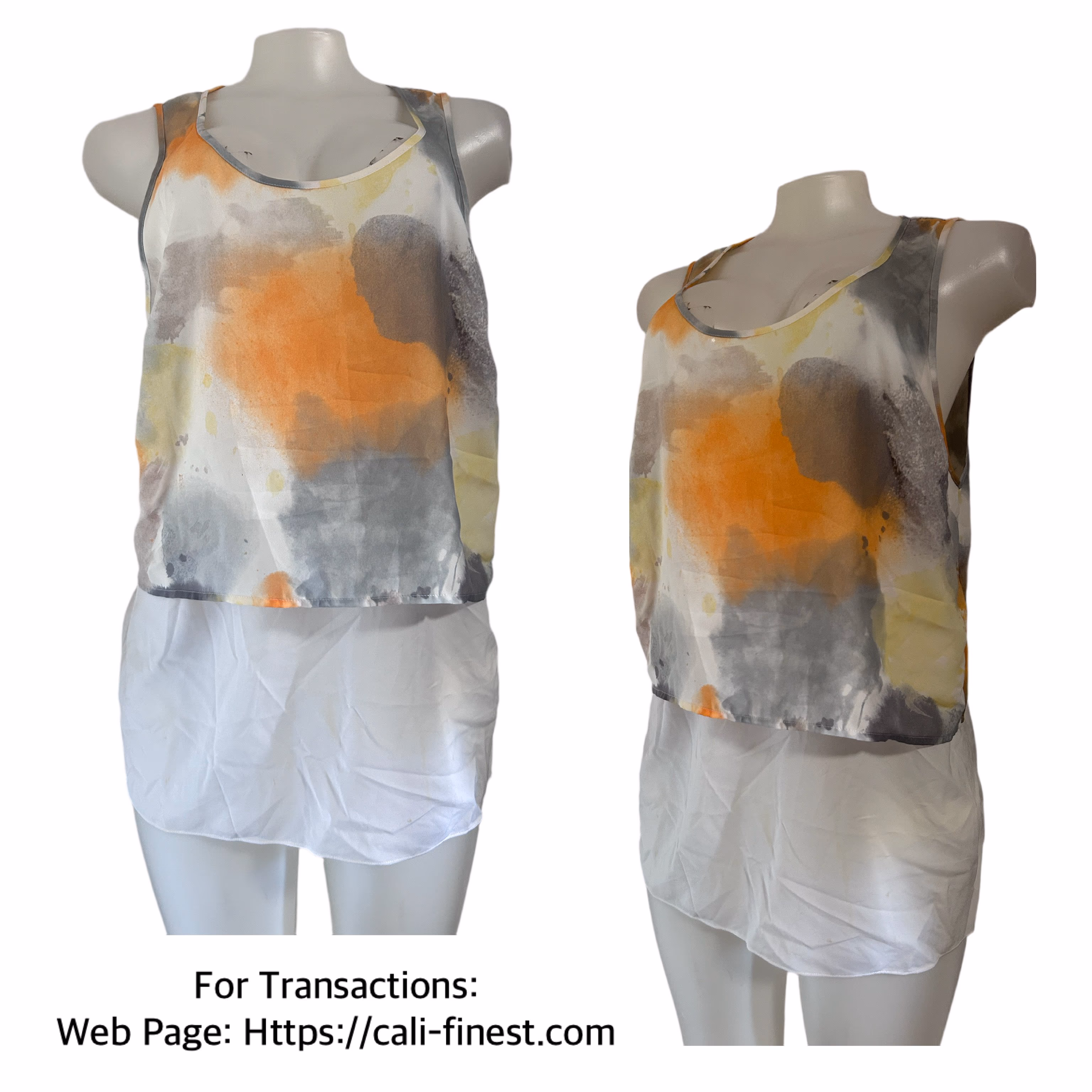 DKNYC Womens Top Size Medium Tie Dye 