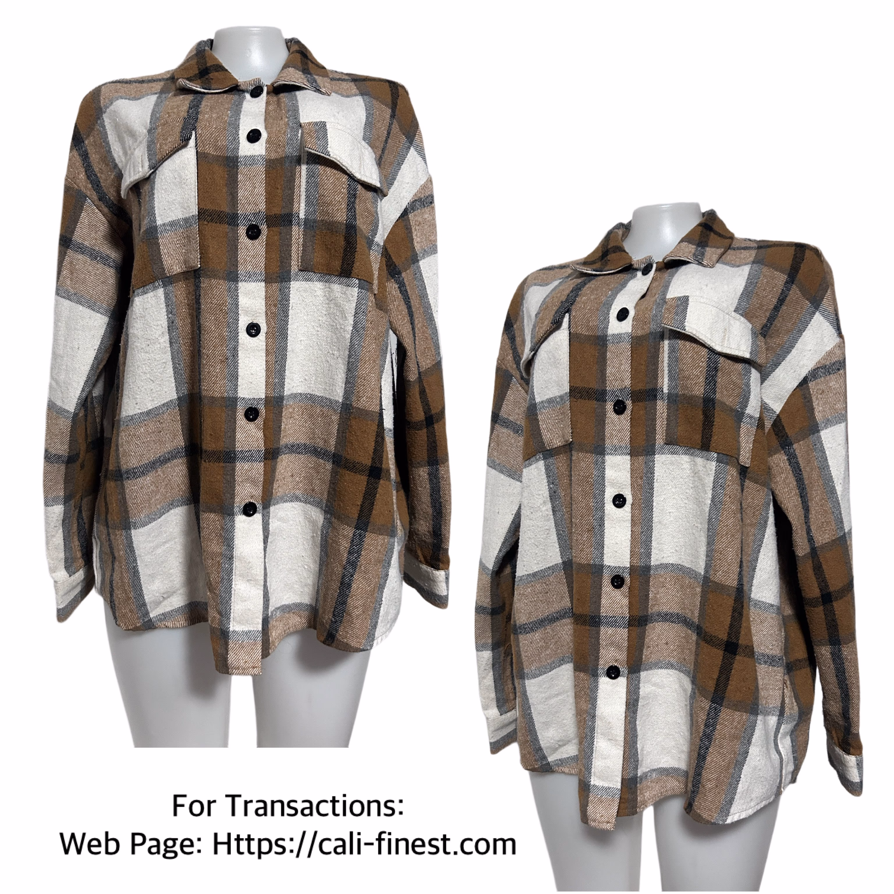 AUTOMET Womens Flannel Shackets Plaid Button Down Shirts Fall Winter Jackets Cute Tops Trendy Cowgirl Outfits Teen Sweaters